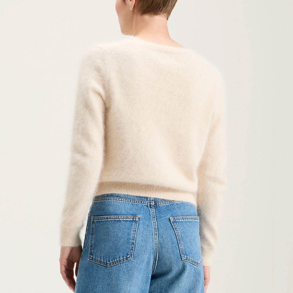 Bellerose - Pull en angora Datti - Parchemin