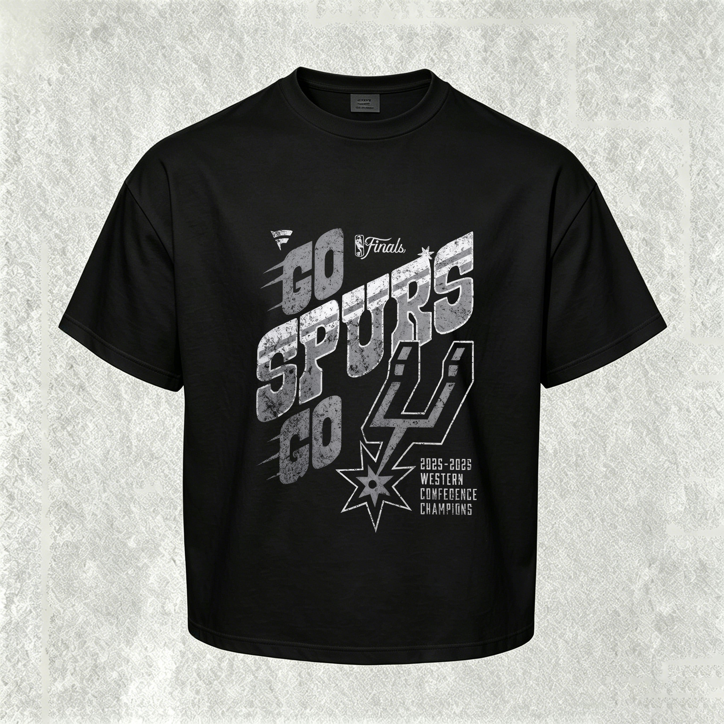 San Antonio Spurs NBA Western Conference Champions  Printed Unisex Oversized T-shirt
