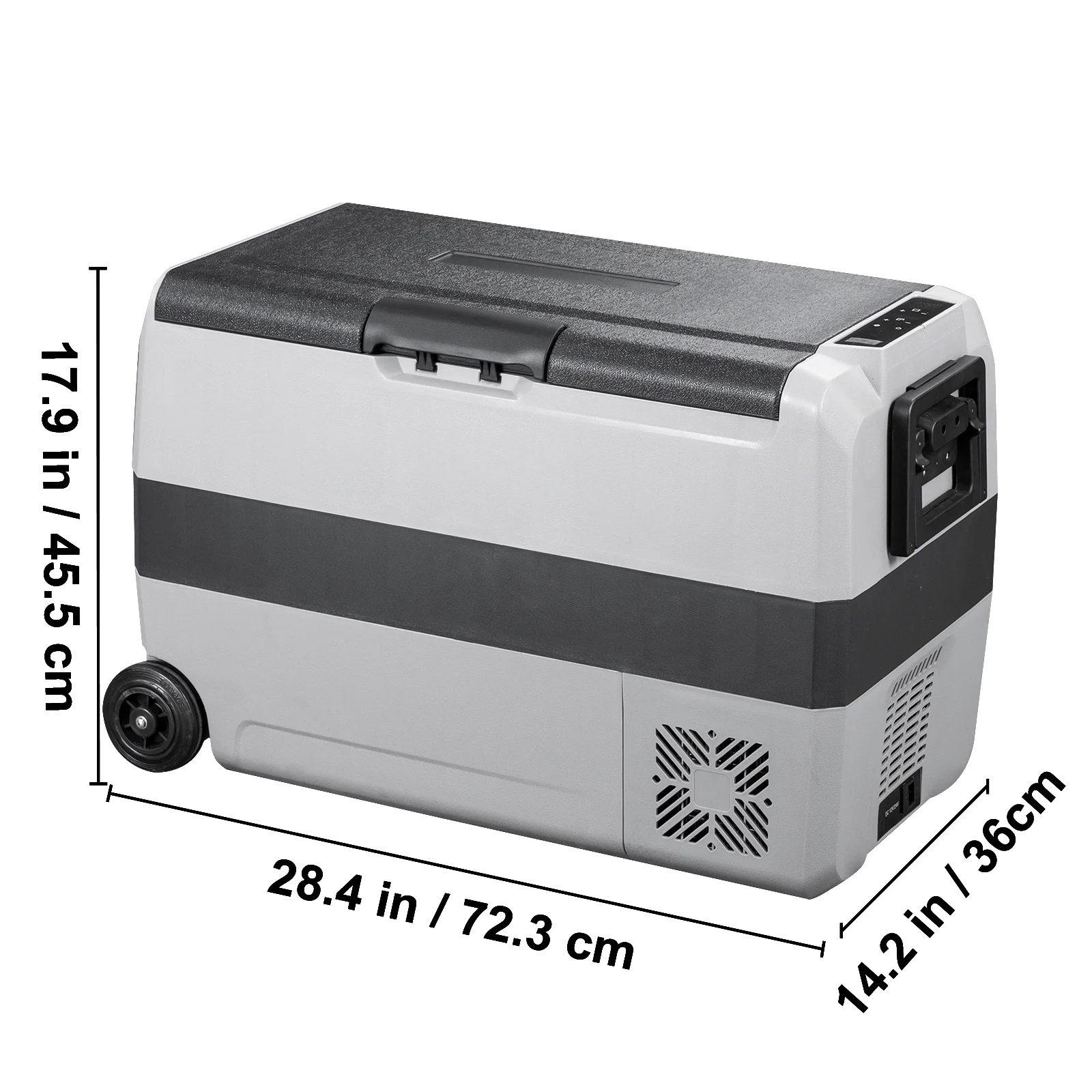 VEVOR Car Refrigerator 48Qt, Dual Zone Car Fridge Freezer12/24V DC & 110-240V AC Electric Compressor Cooler for Truck Vehicle RV - Image 11