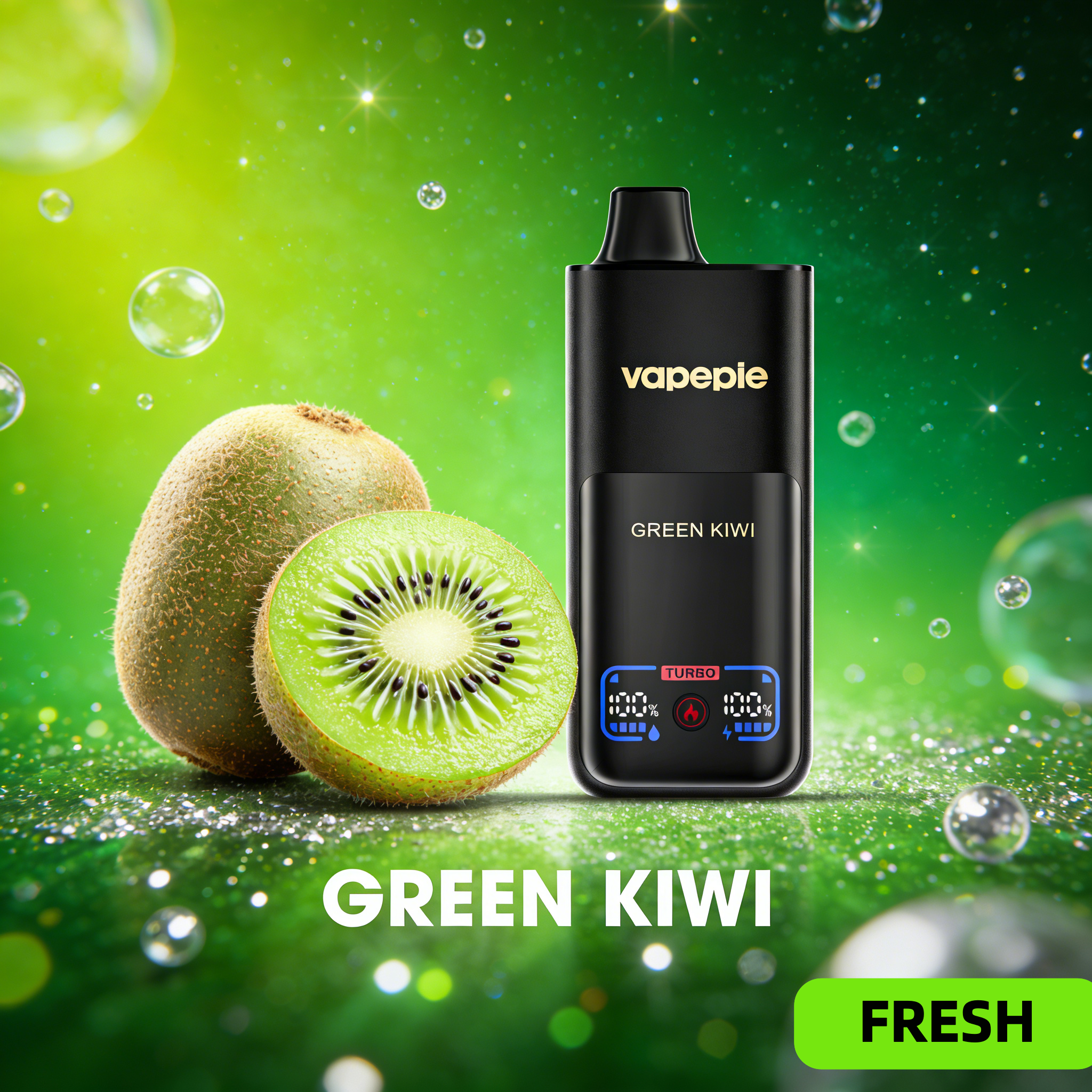 Green Kiwi  VAPEPIE Mega 70.000 Züge