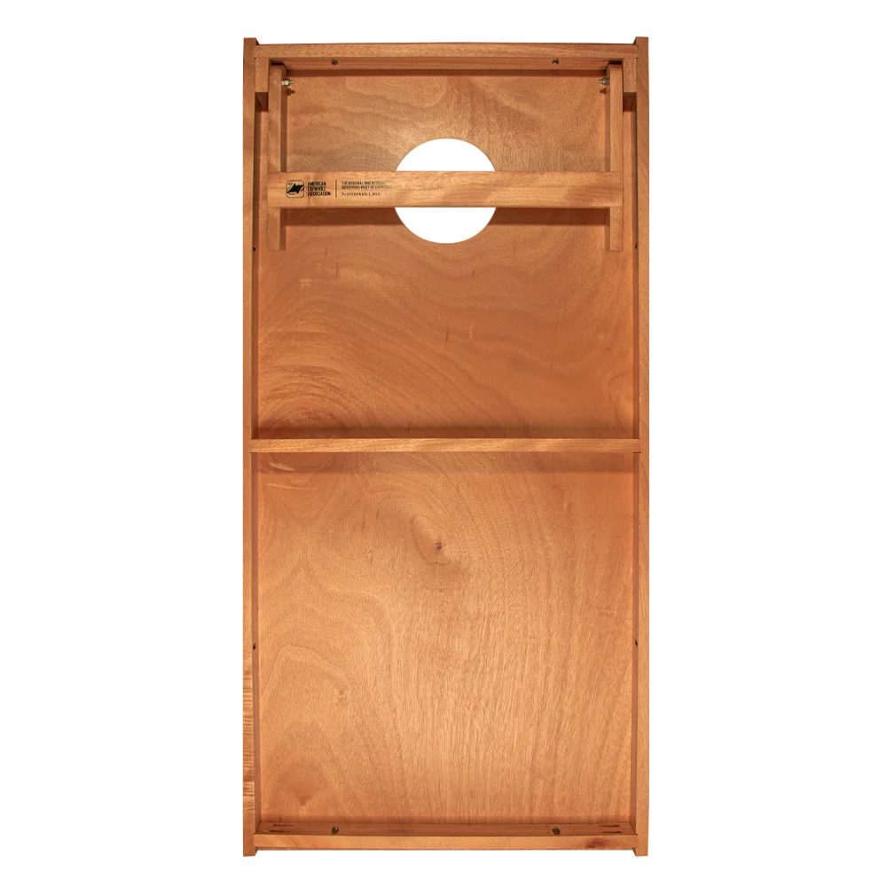 2x4 American Cornhole Association Backyard 2400 Distressed Wood Flag Recreational Cornhole Boards - Image 7