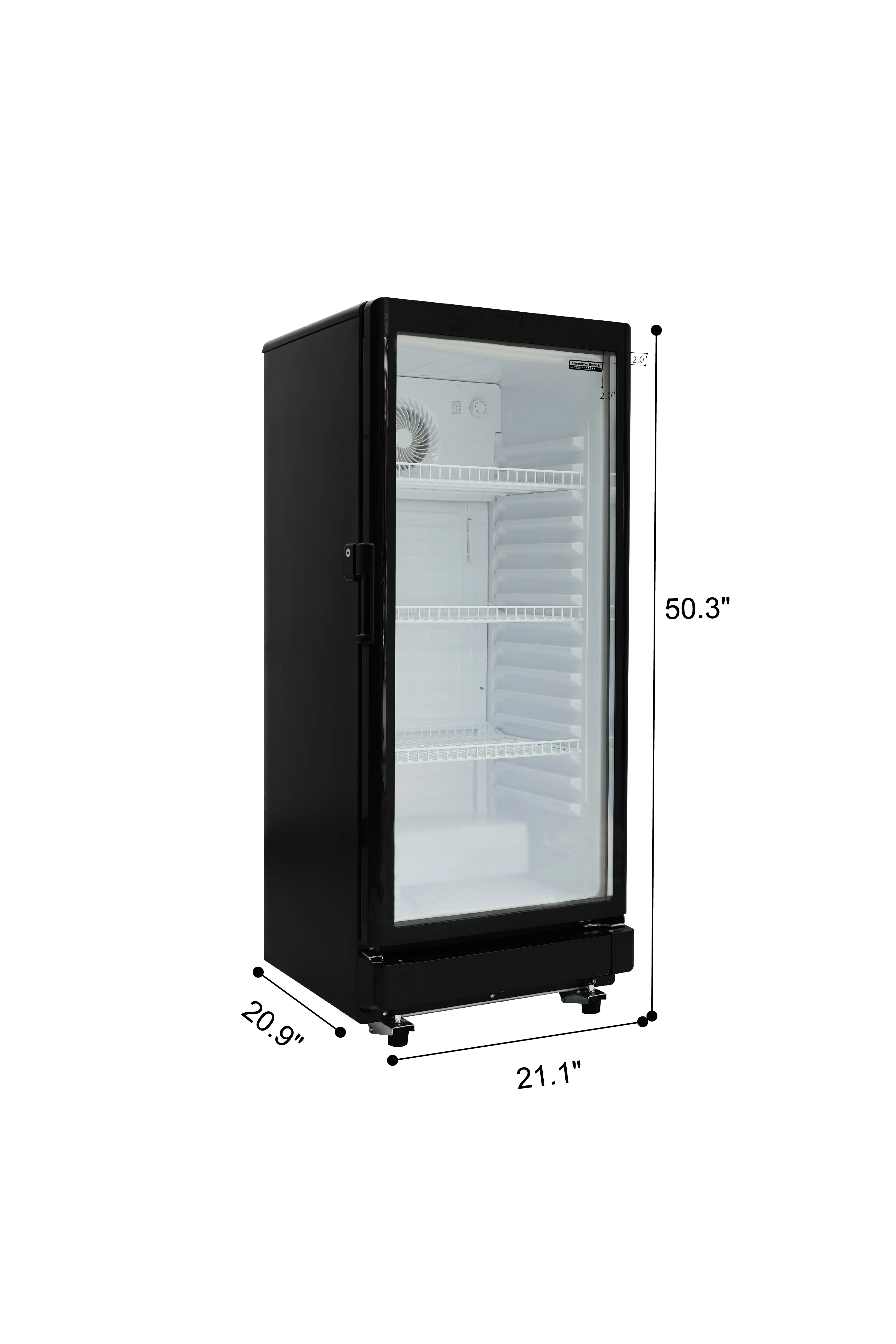 Hamilton Beach, 6.0 CU. FT. Commercial Beverage Glass Door Refrigerator - Image 6