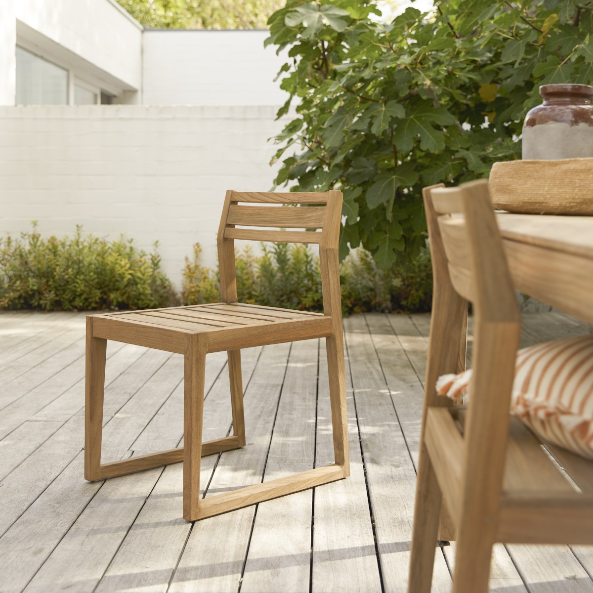 Tikamoon - Tuinstoel van gerecycled massief teak Vasco