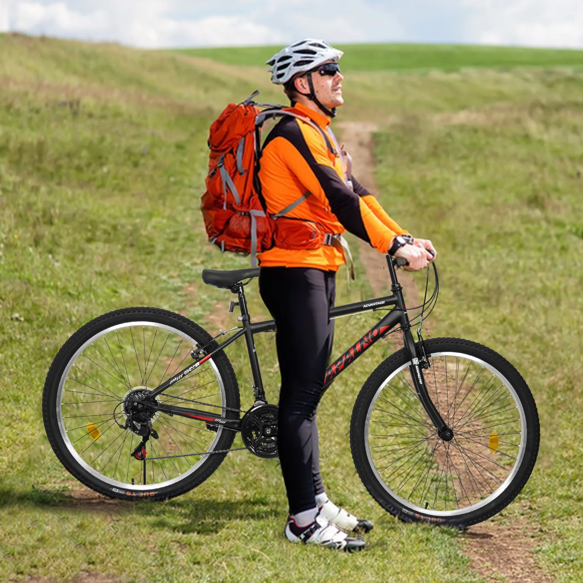 Ecarpat Mountain Bike 26 Inch for Men Women, 21 Speeds High-Carbon Steel Frame, Classic Adult Teens Sport Bicycle, V Brakes Bicycle for Snow City Commuters and Short Trip - Image 9