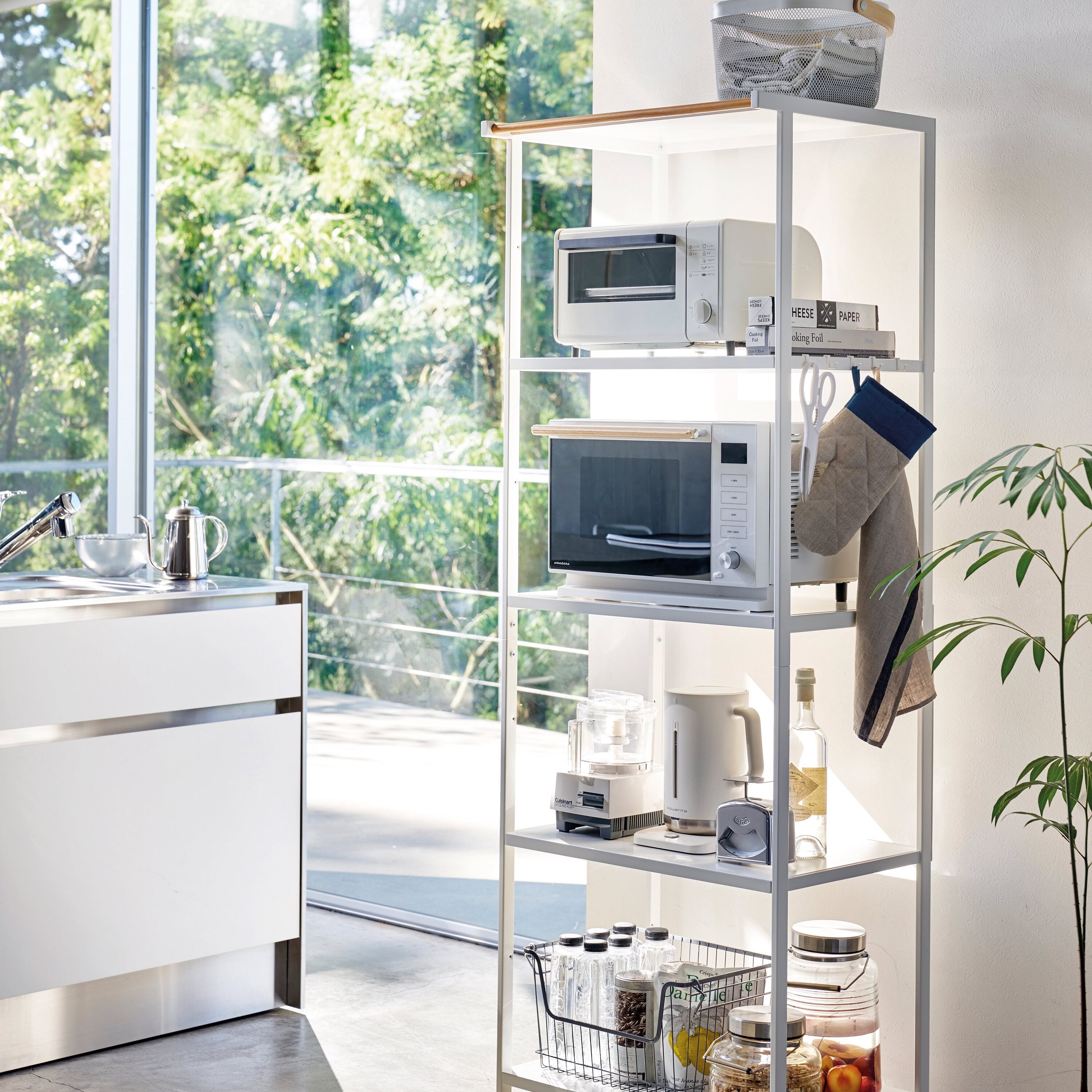 Yamazaki Tower Stellingkast 5 Niveaus - Wit