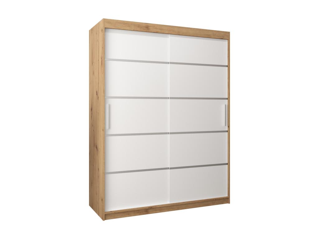 ARMARIO Nestliq 1 DE PUERTAS CORREDERAS 200/150/62 2 puertas artisan/blanco