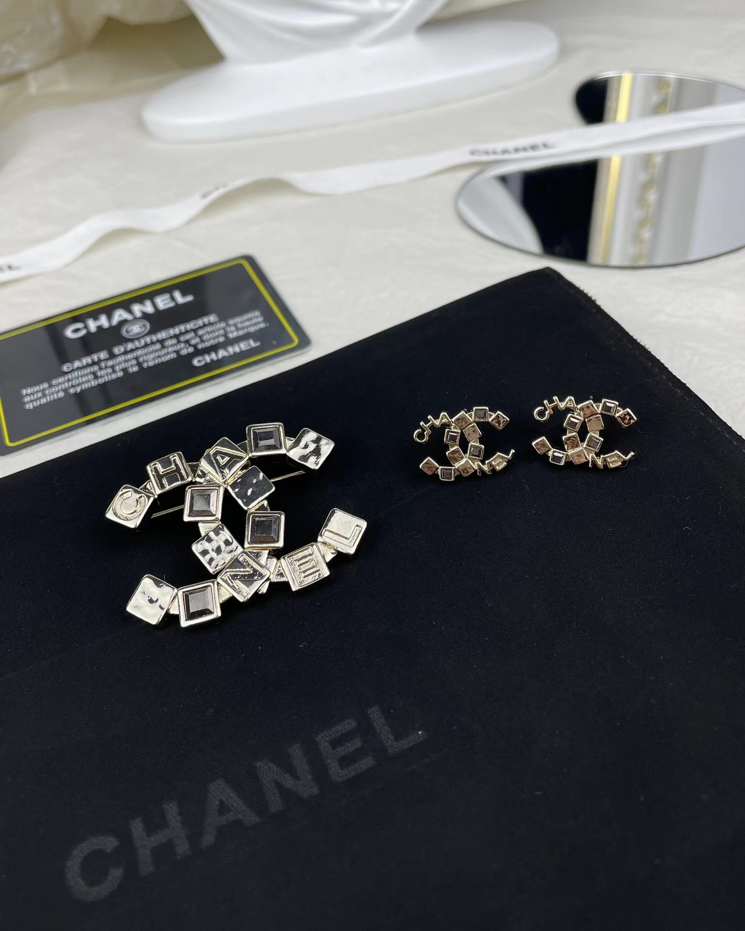 Chanel Letters Double C Earrings - Original Replica Club