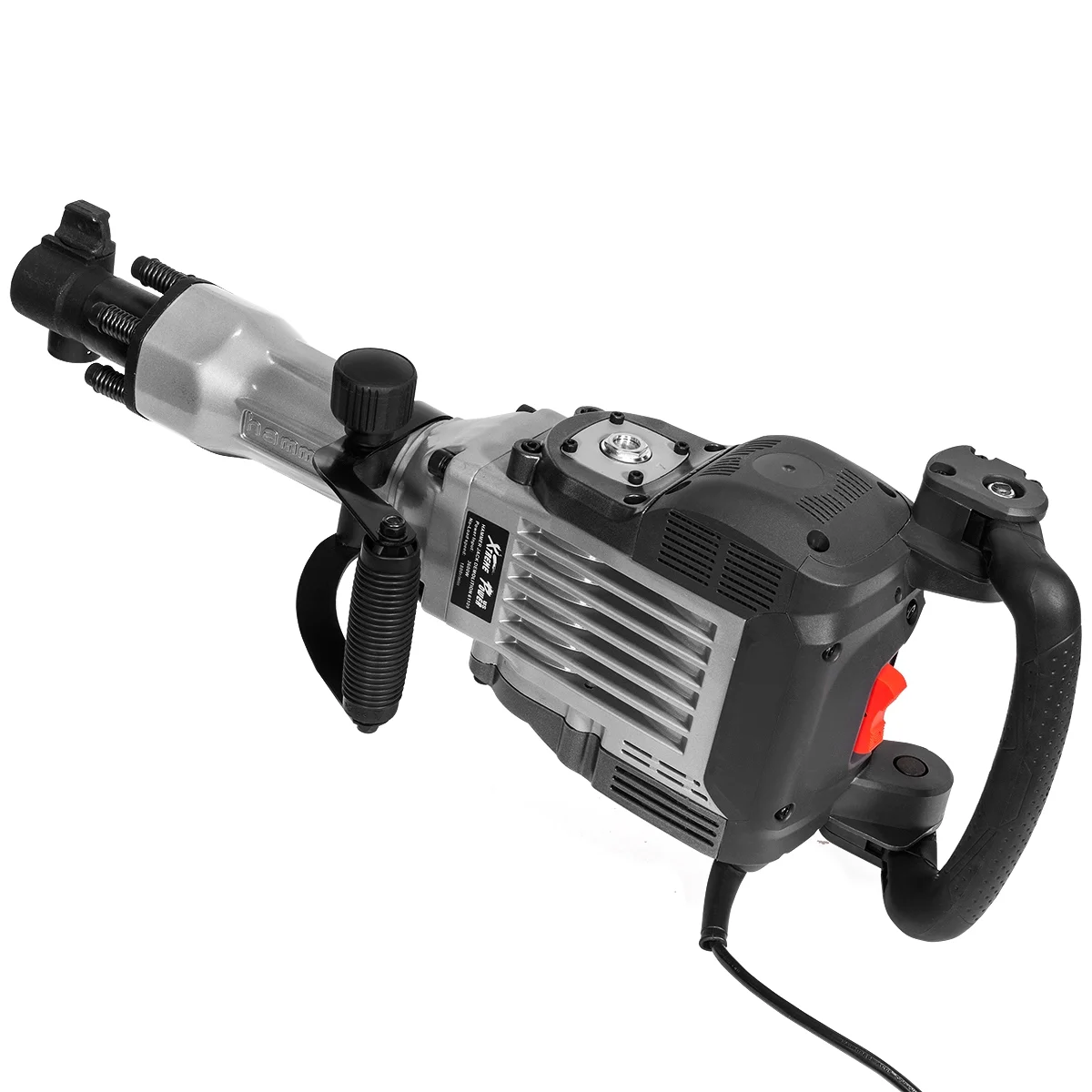 XtremepowerUS Demolition Jack Hammer Heavy Duty, 3600W Electric Jackhammer 1900BPM Power Drill Concrete Breaker Bar Point & Chisel Bits Chisel Set - Image 11