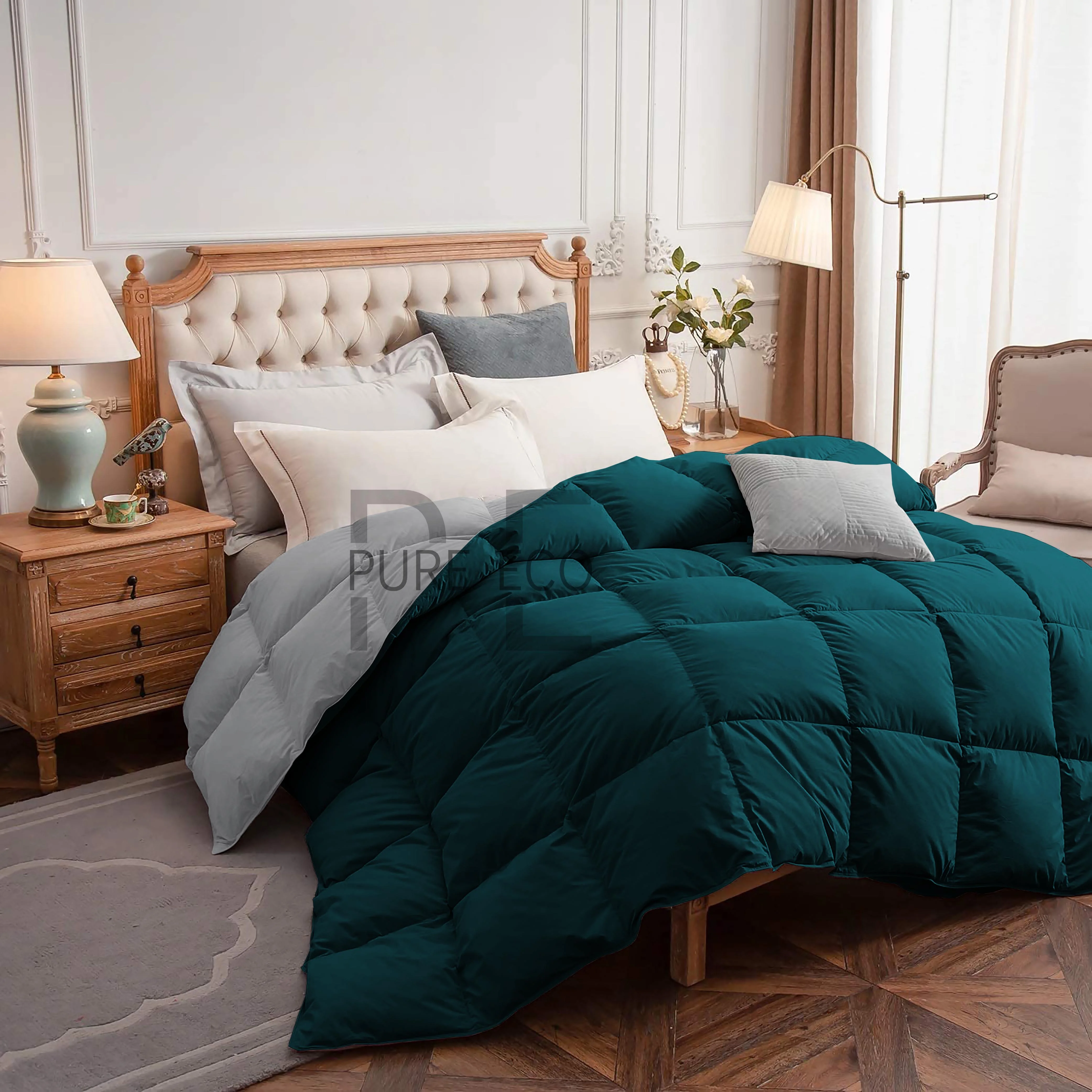 Ayanshi Hotel Bedding Comforter Twin Size, Duvet Insert, Quilted Comforter with Corner Tabs, All Season Lightweight Quilt, Down Alternative Hotel Comforter Twin Size 68X90 Baby Pink - Image 78