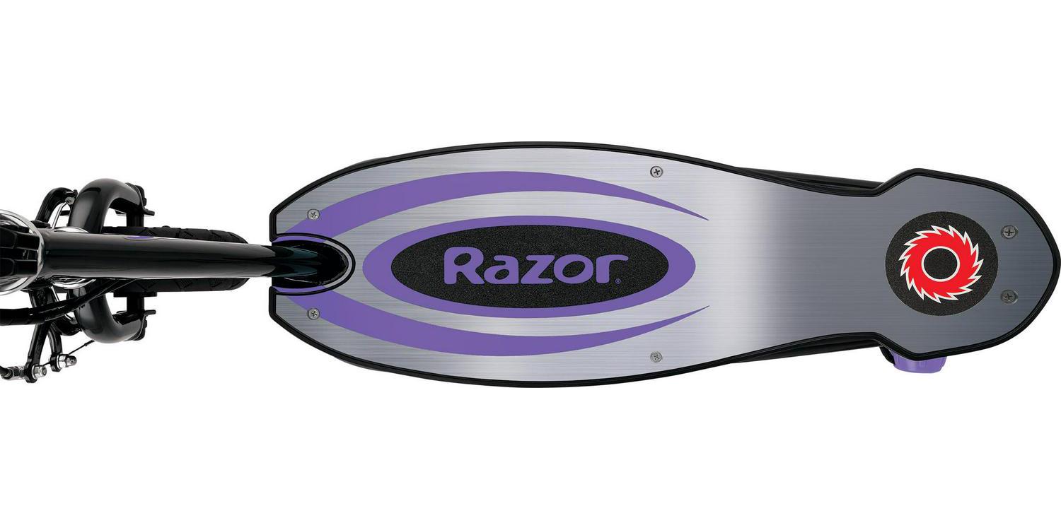 Razor Power Core E100 Aluminum Deck Electric Scooter. Age 8+. 11 Mph. 60-Min Run. Purple - Image 4