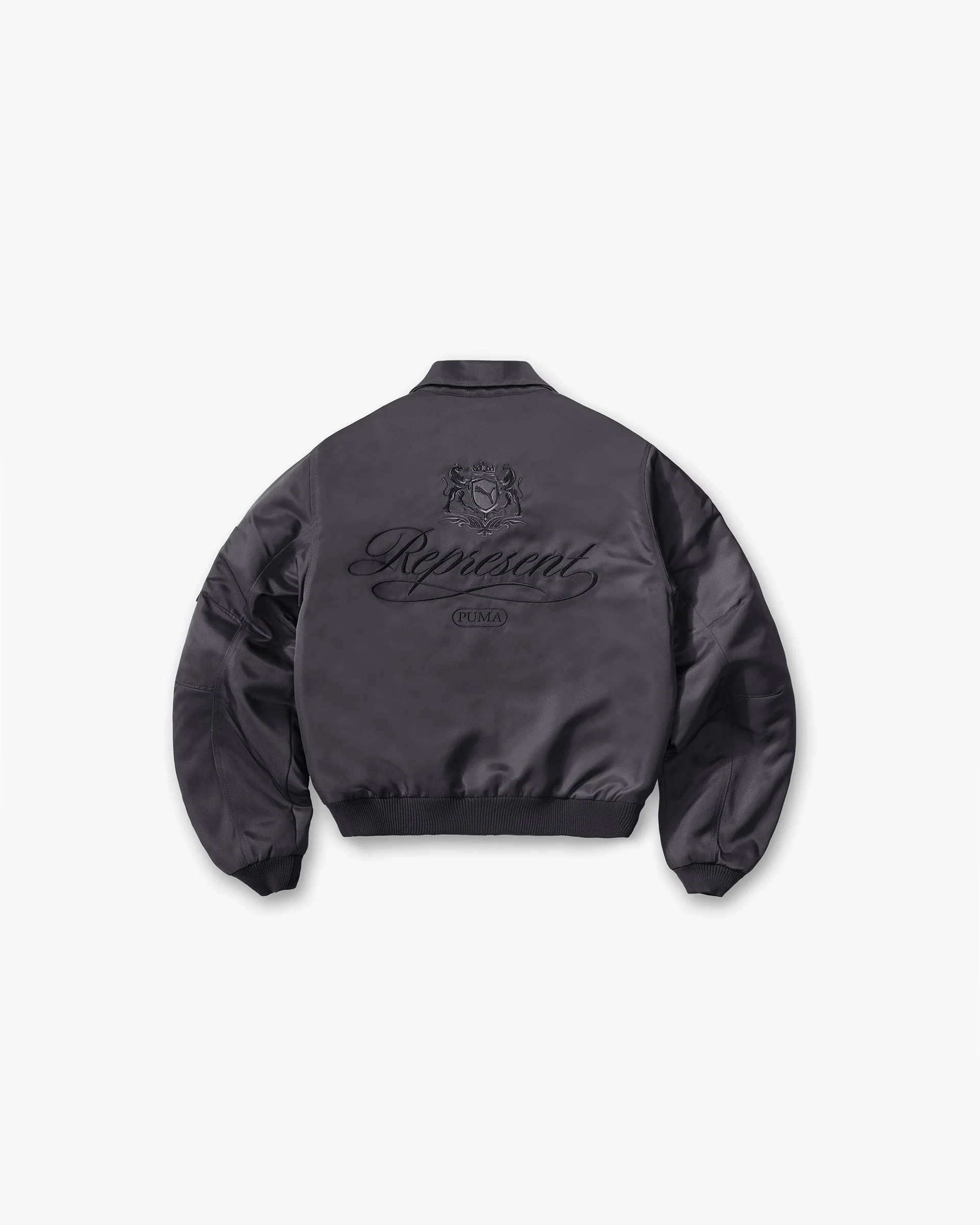 Represent X Puma Bomber - Dark Grey