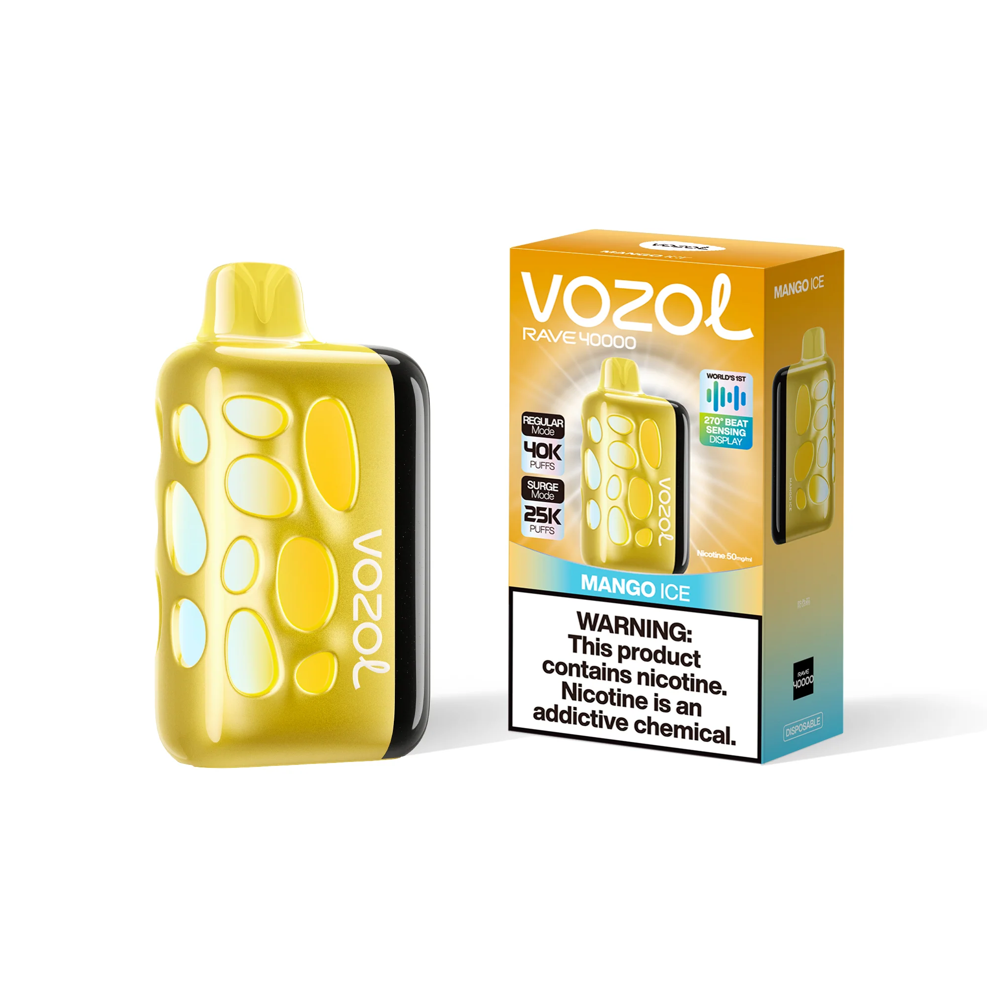 VOZOL RAVE 40K eldobható e-cigaretta (minden íz)
