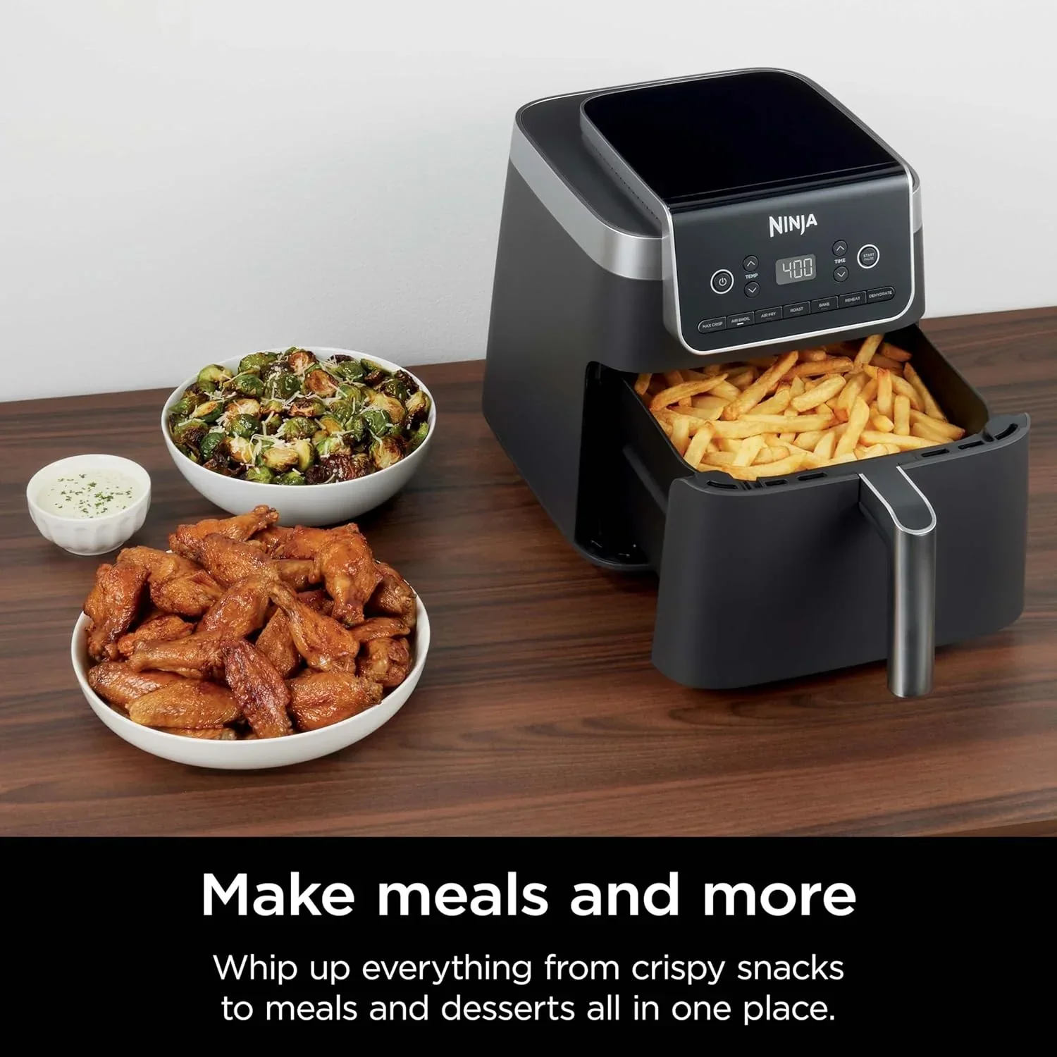 Ninja Air Fryer Pro XL 6-in-1 with 6.5 QT Capacity Max Crisp Air Fry Air Roast Bake