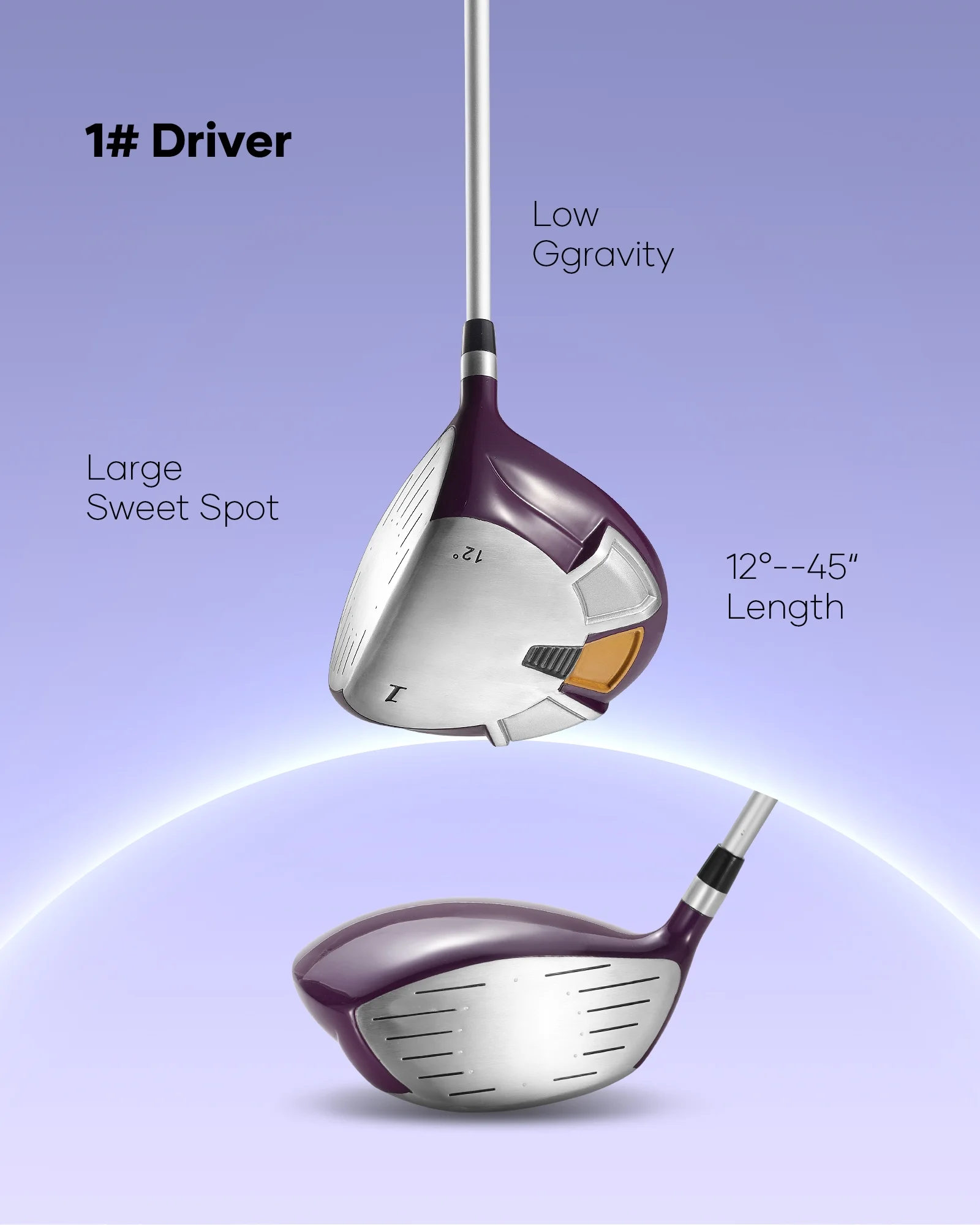 Complete Golf Clubs Package 9 Club Set for Men Woman Right Handed True Temper Steel Shafts Putter Stand Bag and 3 H C Bonus Head - Image 4
