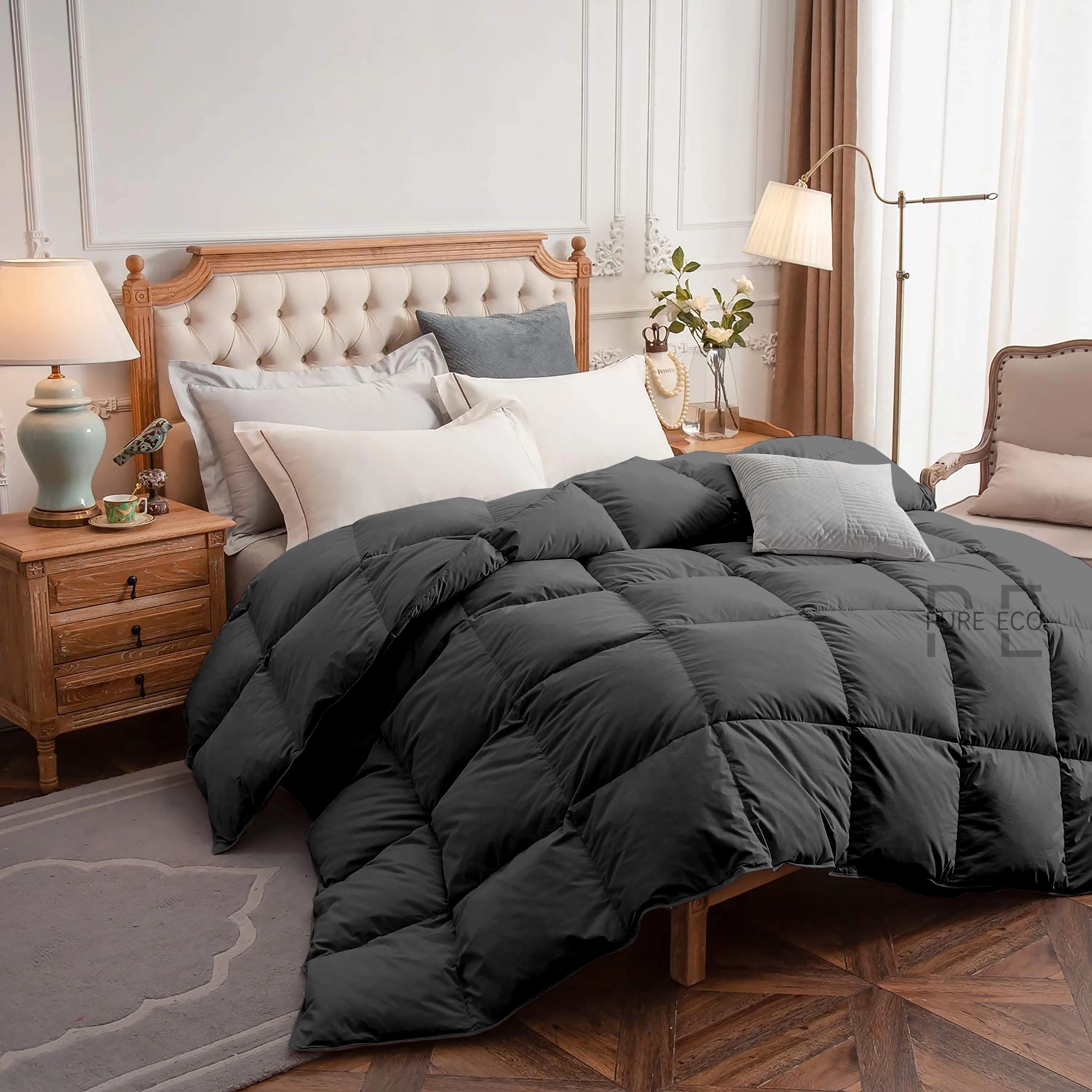 Ayanshi Hotel Bedding Comforter Twin Size, Duvet Insert, Quilted Comforter with Corner Tabs, All Season Lightweight Quilt, Down Alternative Hotel Comforter Twin Size 68X90 Baby Pink - Image 37