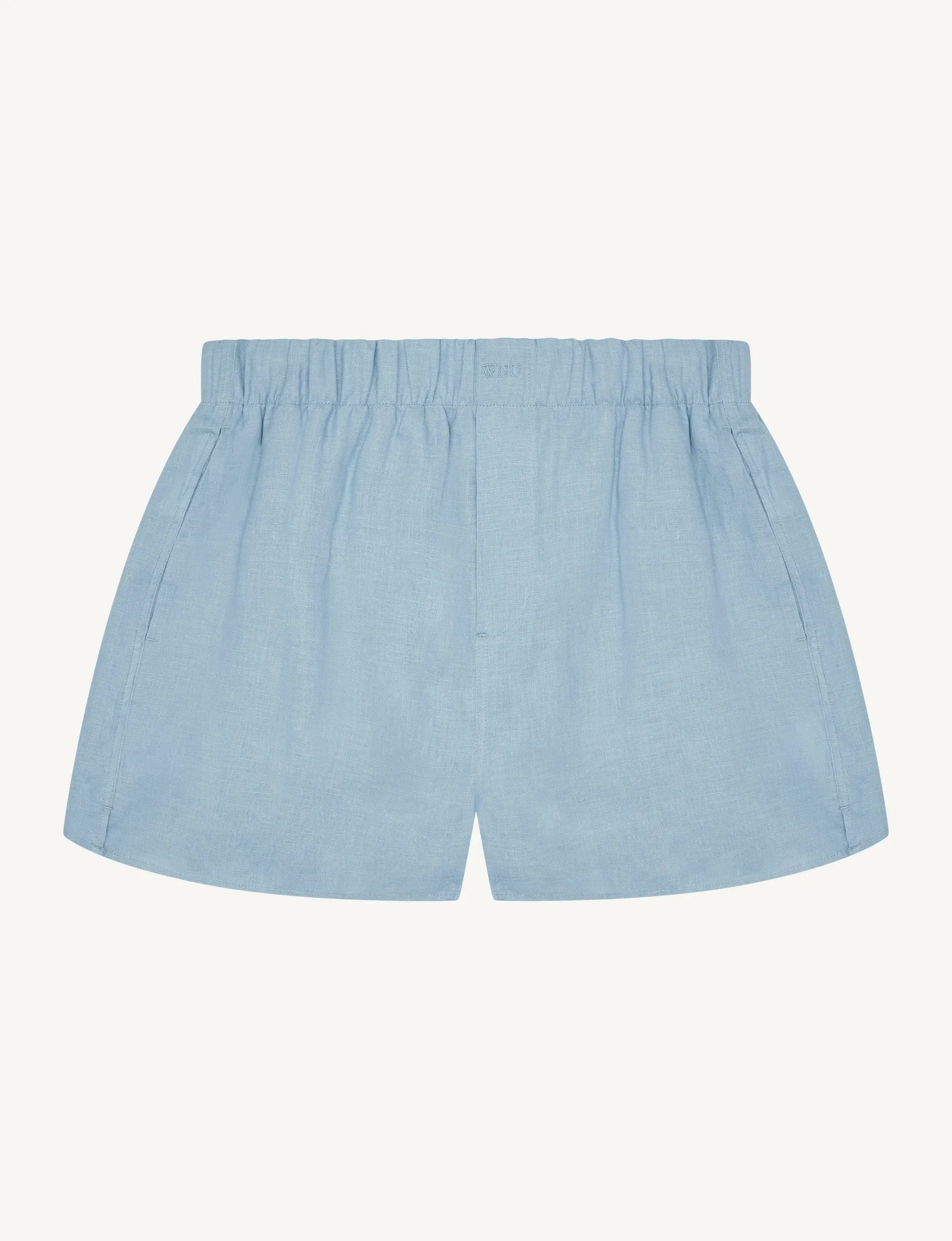 The Boxer: Linen, Storm Blue