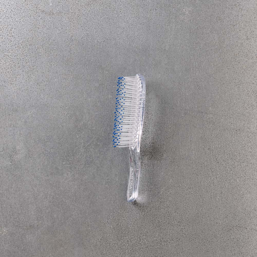 Brosse à cheveux cristal bleue - Cartel