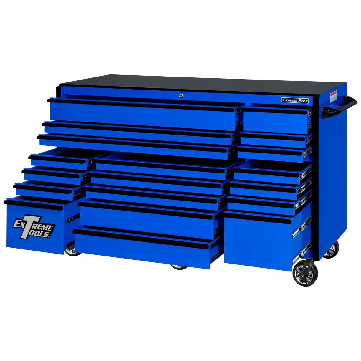 Extreme Tools 72-in x 30-in 19-Drawer Roller Cabinet With 250 lb Drawer Slides - RX723019RC-250 - Image 15 Extreme Tools 72-in x 30-in 19-Drawer Roller Cabinet With 250 lb Drawer Slides - RX723019RC-250 - Image 15