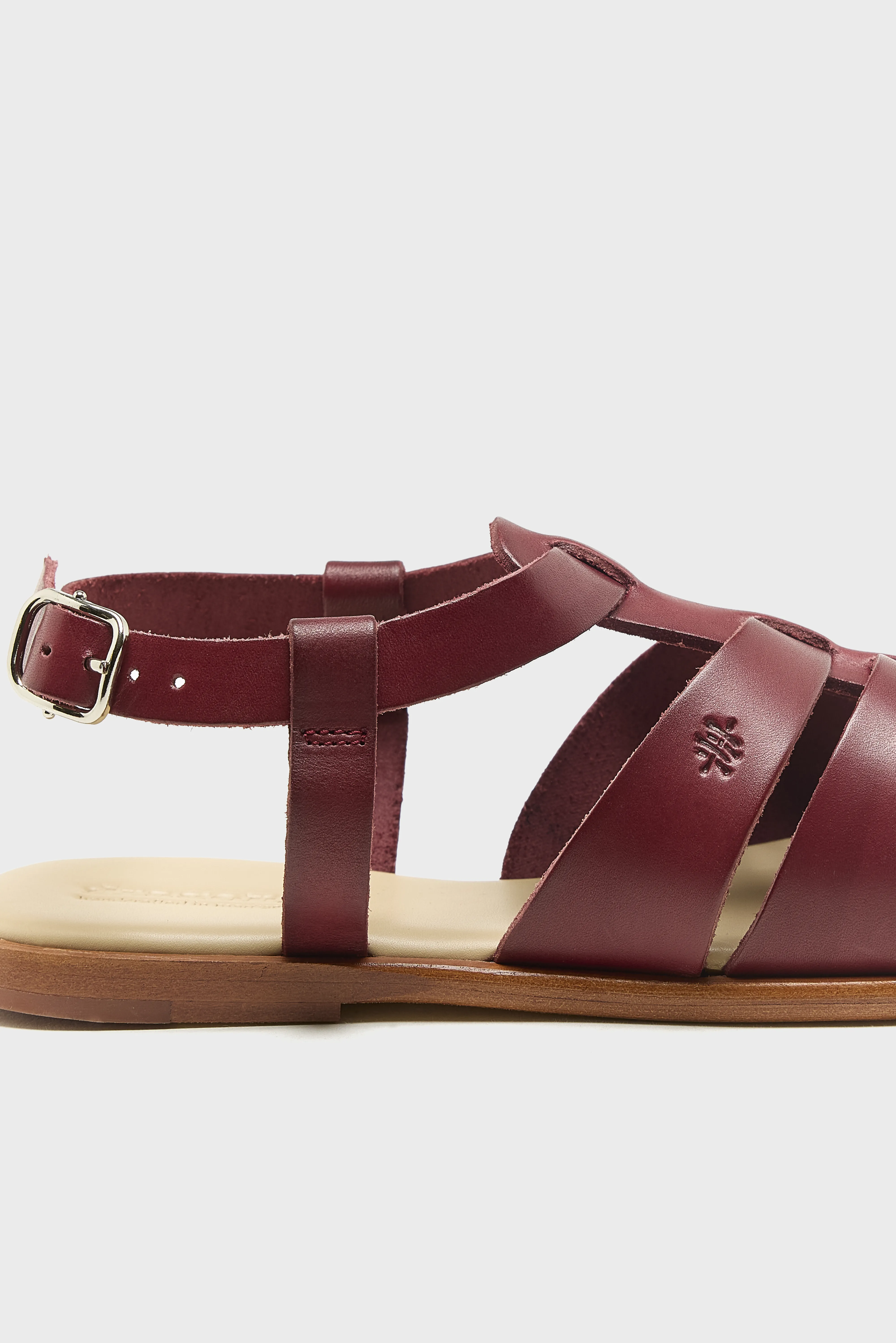 Bellerose Pescador Leather Sandals  (261 / W / BORDEAUX)