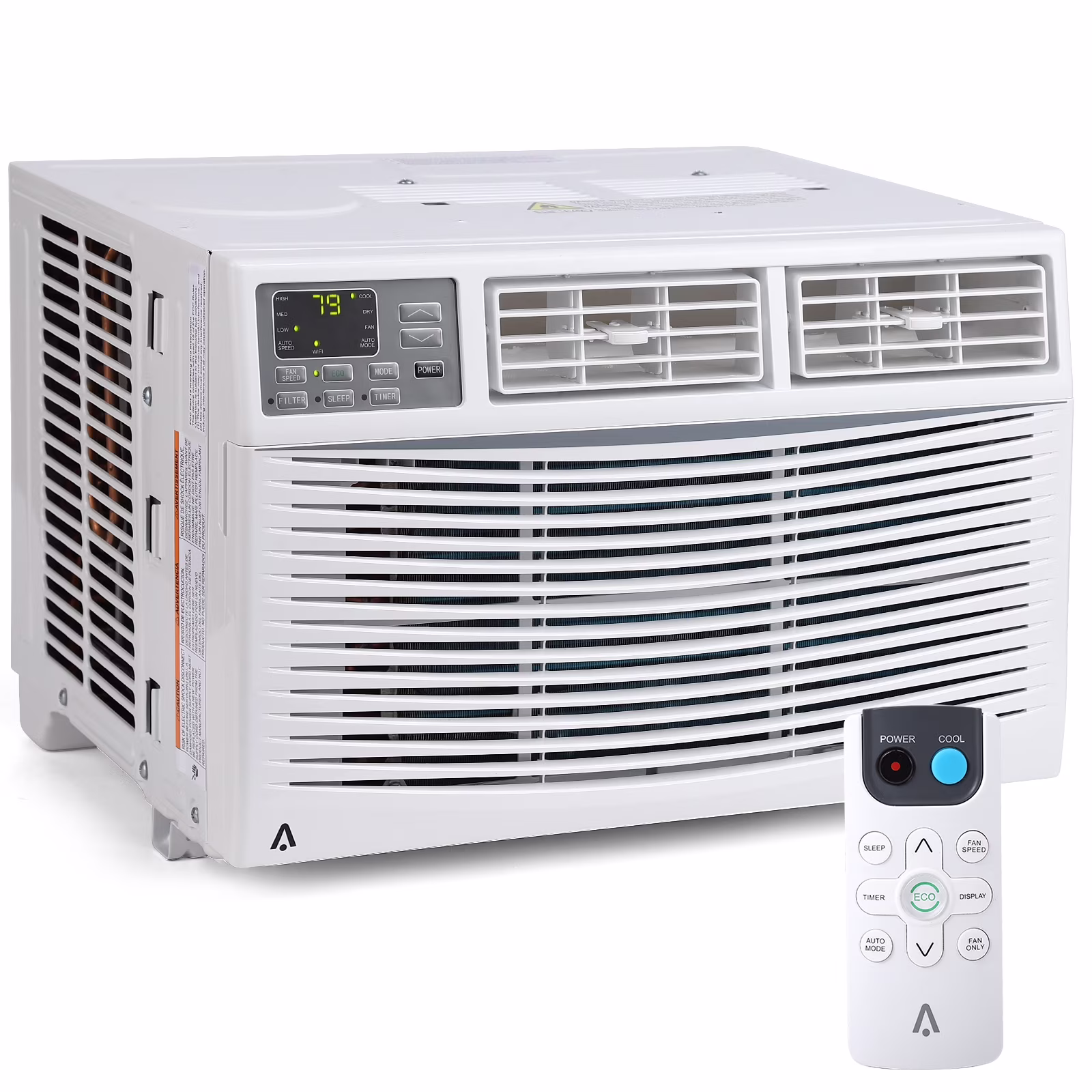 12000btu Window Air Conditioner With Wi-fi Enabled, Remote Control, Cooling Up To 550sq.ft, 115v Wall Mounted Window Ac Units For Rooms, Dehumidifier, Fan, Reusable Filter - Image 3