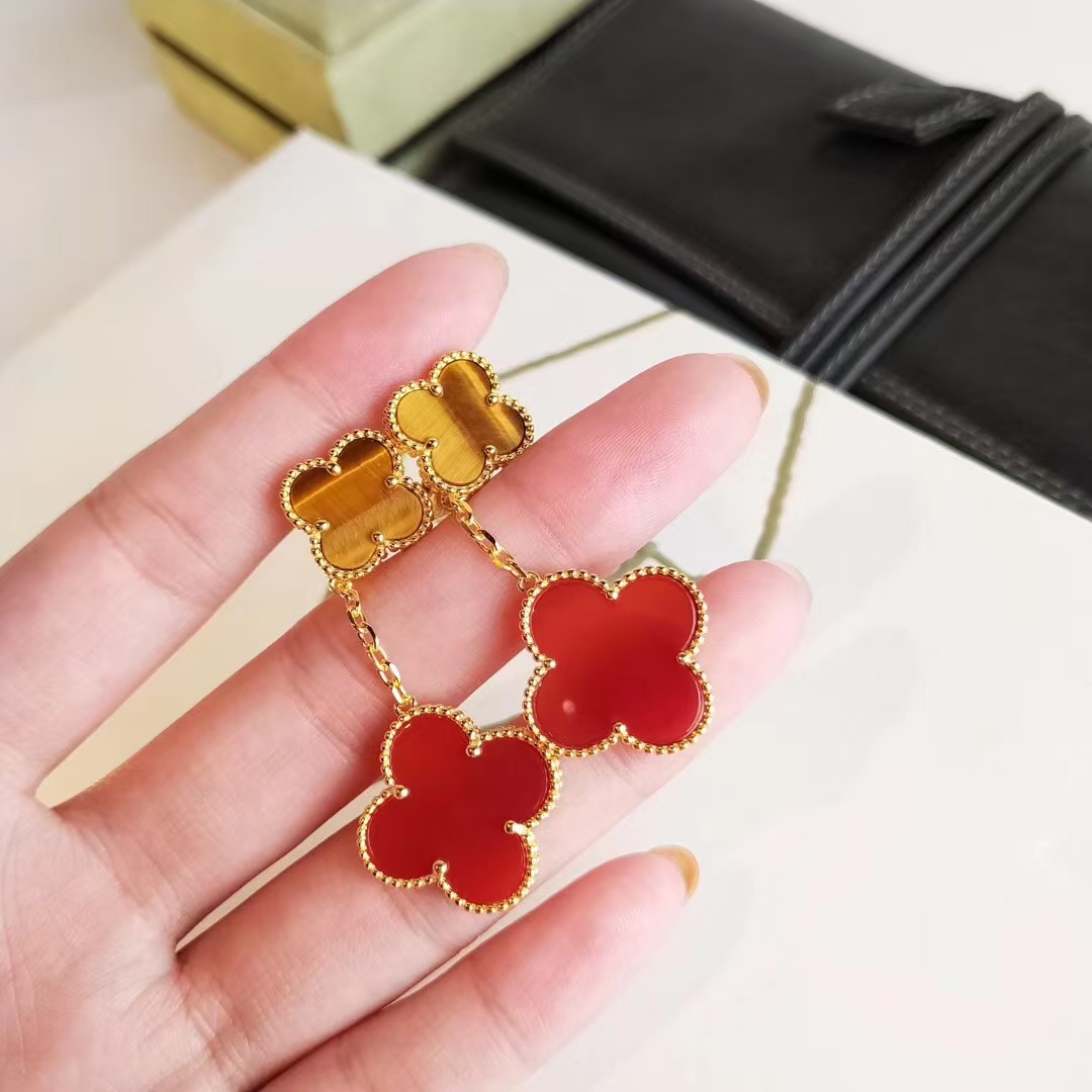 VCA Magic Alhambra Earrings 2 Motifs - Original Replica Club