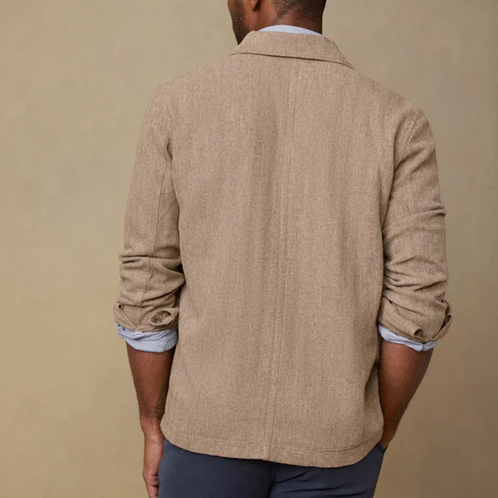 Faherty - Veste Herringbone - Khaki