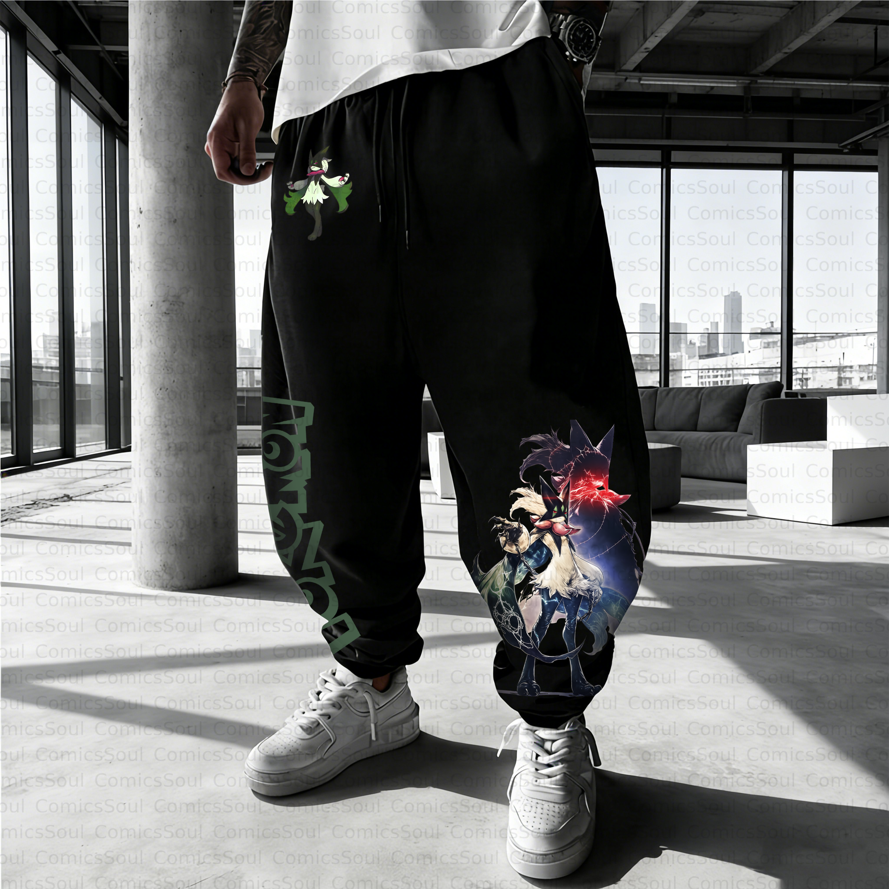 Unisex Casual Anime Streetwear Pant