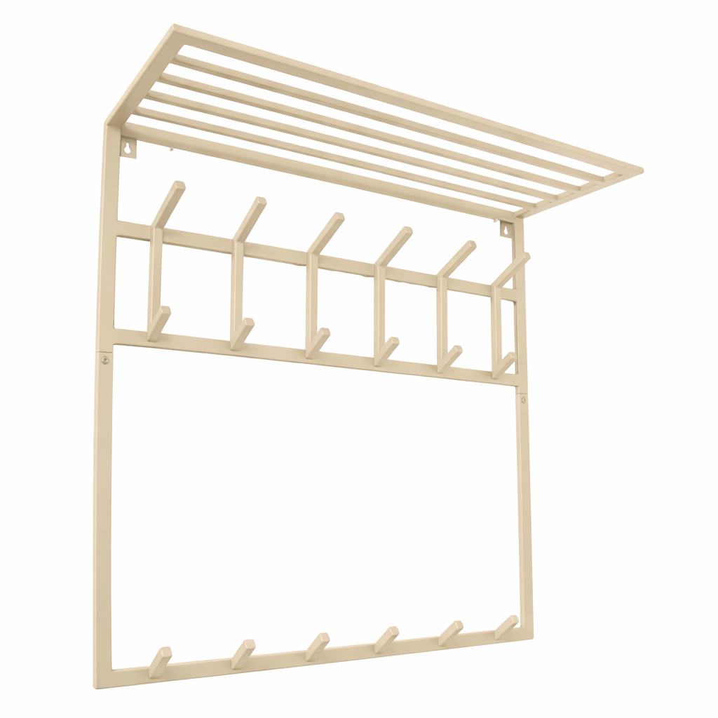 LOFT42 Kapstok Jaimy - Beige – Metaal – 6 dubbele haken - 80x80x30