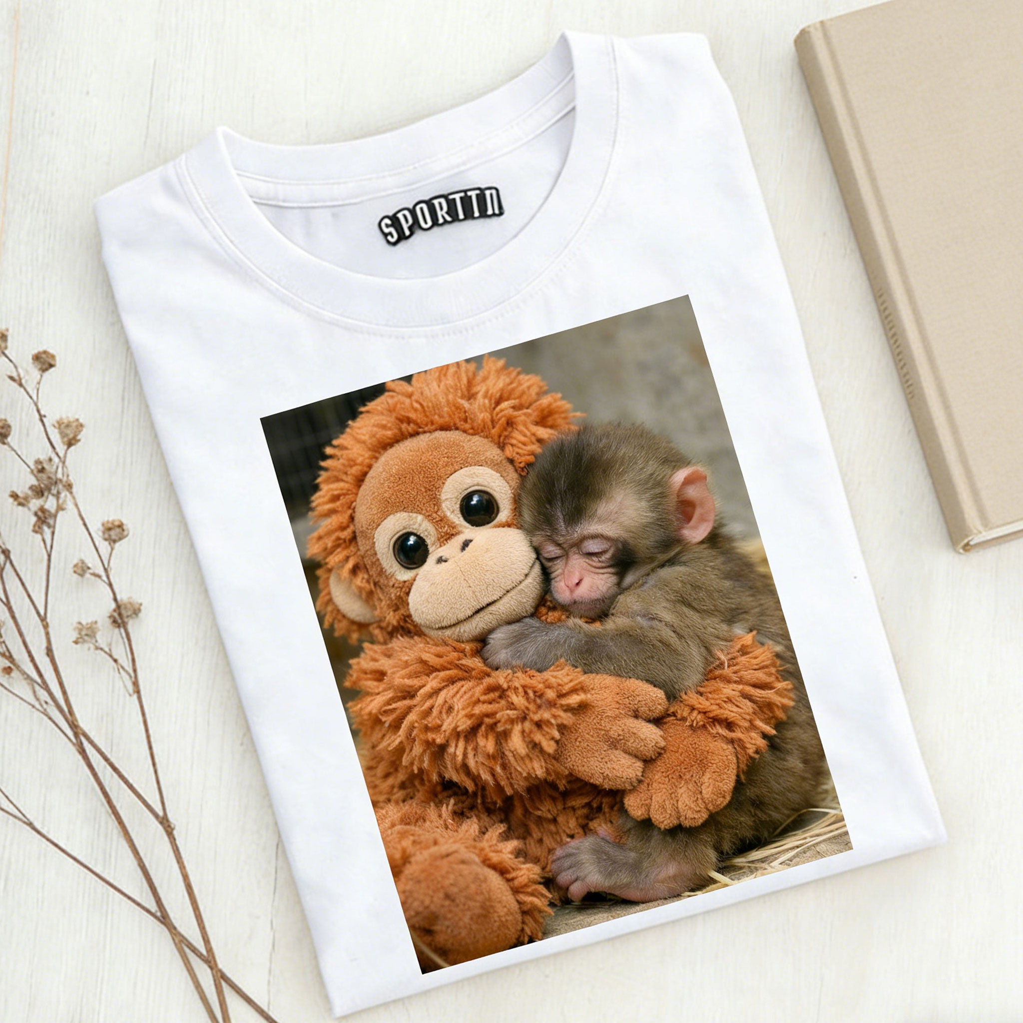 Punch-kun Monkey Meme Graphic T-shirt