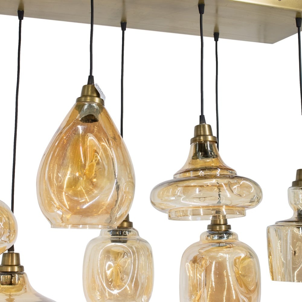 Hanglamp 7 Bollen - Eetkamer Woonkamer Slaapkamer - Goud