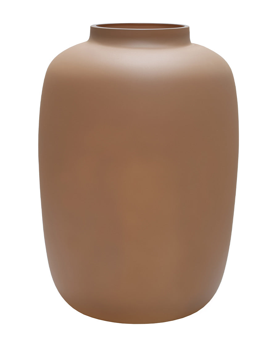 Vase The World Artic M matte sand Ø25 x H35 cm