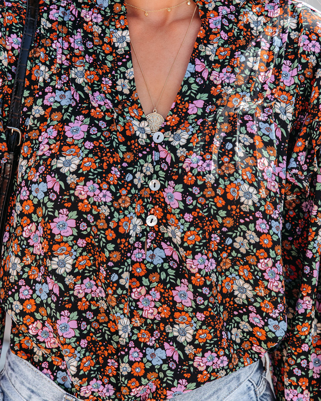 Groundbreaking Moment Floral Ruffle Top - Se7enfashion