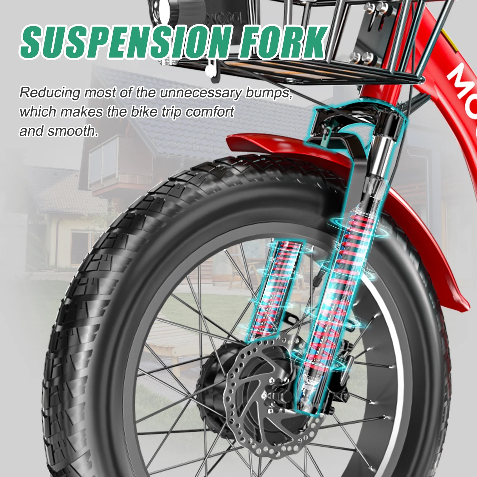 20" x 4" Fat Tire Electric Tricycle for Adult, 7 Speeds Electric Trike 48V 500W Motorized Tricycle , Electric Three Wheels Bicycle for Senior, Aluminum Frame & Rear Basket ,16mph - Image 52