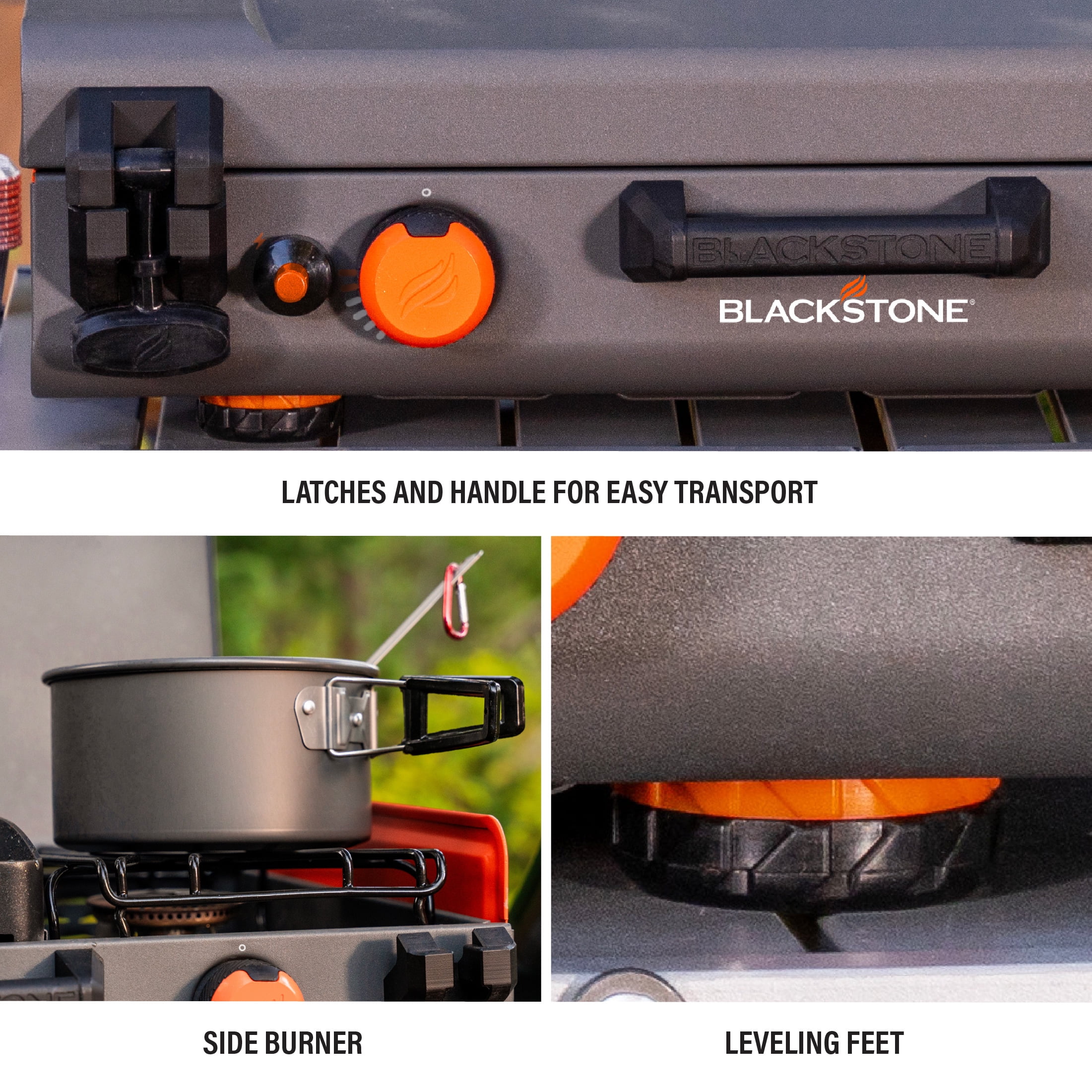 Blackstone Adventure Ready 12"x14- Propane Camping Griddle with Side Burner - Image 9