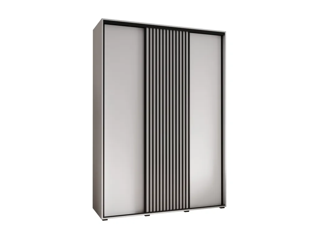 Armario Biocasahogar con 3 puertas correderas 235.2/170/45 cm - blanco/blanco KF3416368