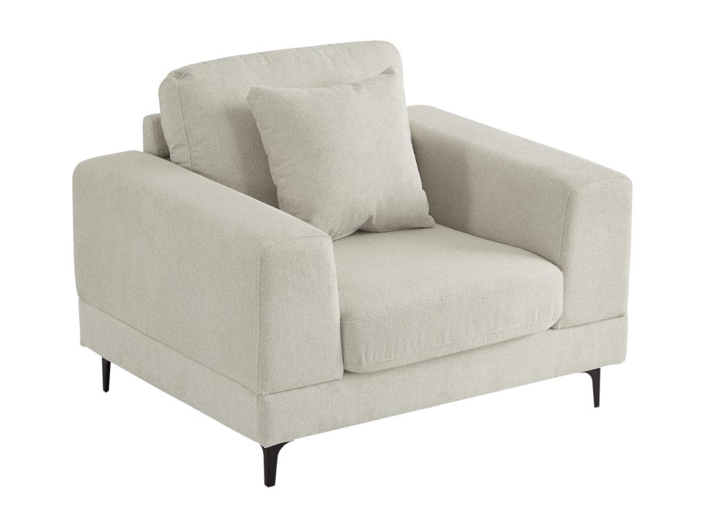 Sillón de Joliven texturizada beige
