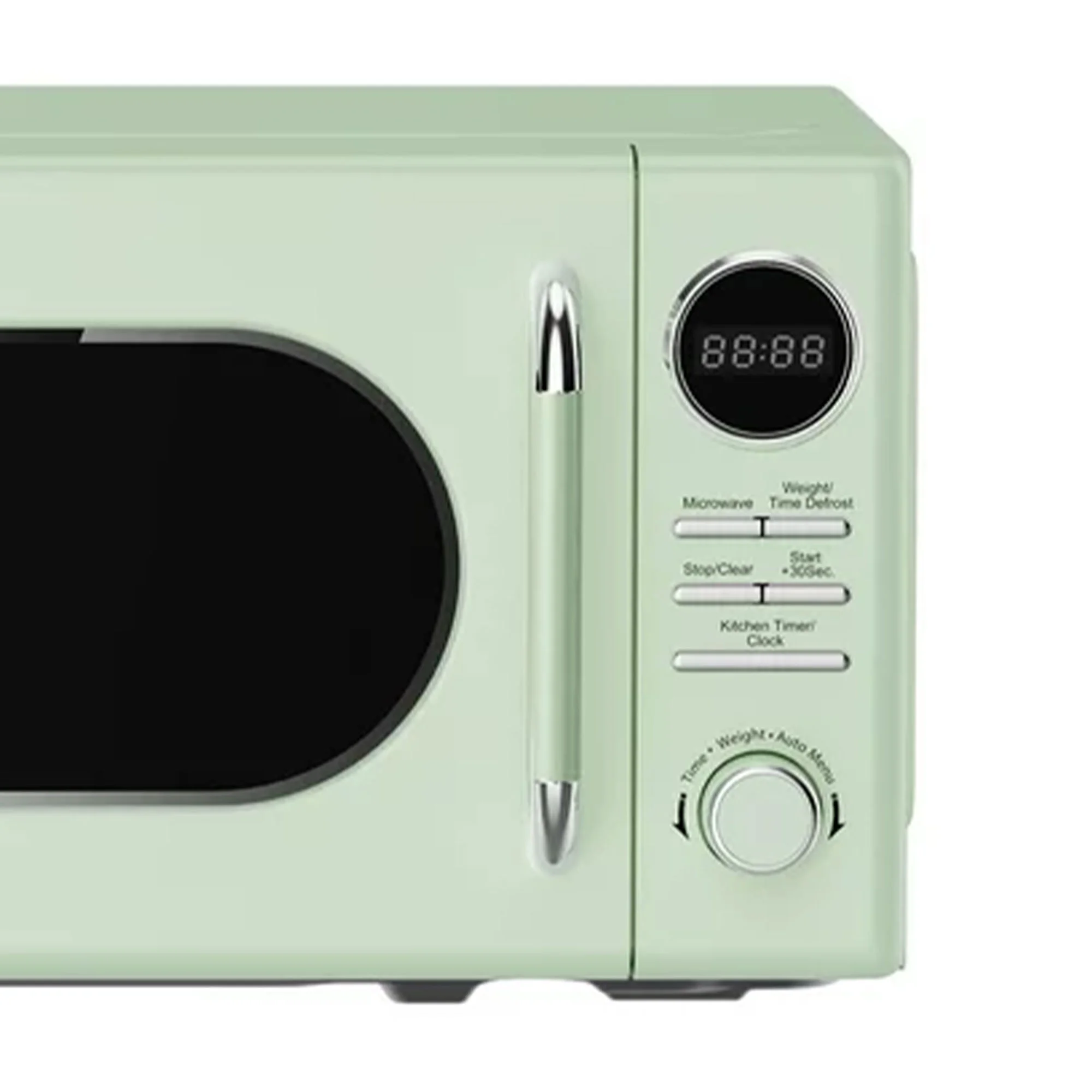 Magic Chef 0.7 Cubic Feet 700W Classic Retro Countertop Microwave, Green - Image 8