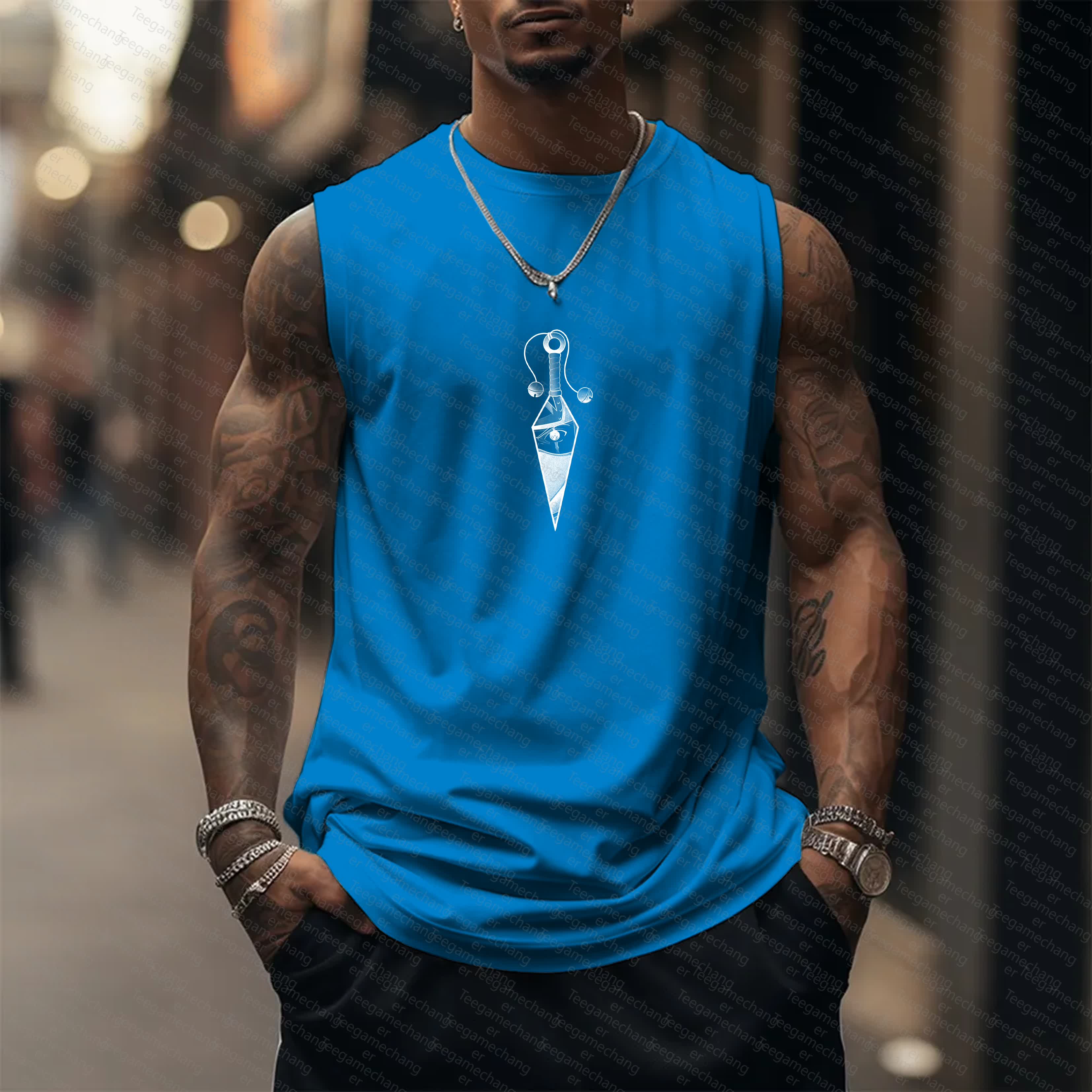 Unisex   Casual Anime  Tank Top TeeThreads Sustain the Scene with Custom Apparel