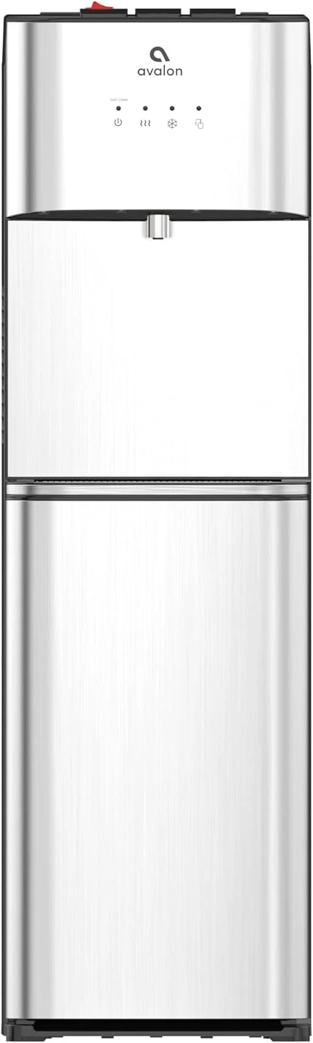 Limited Edition Self Cleaning Water Cooler Water Dispenser - 3 Temperature Settings - Hot, Cold & Room Water, Durable Stainless Steel Construction, Bottom Loading .