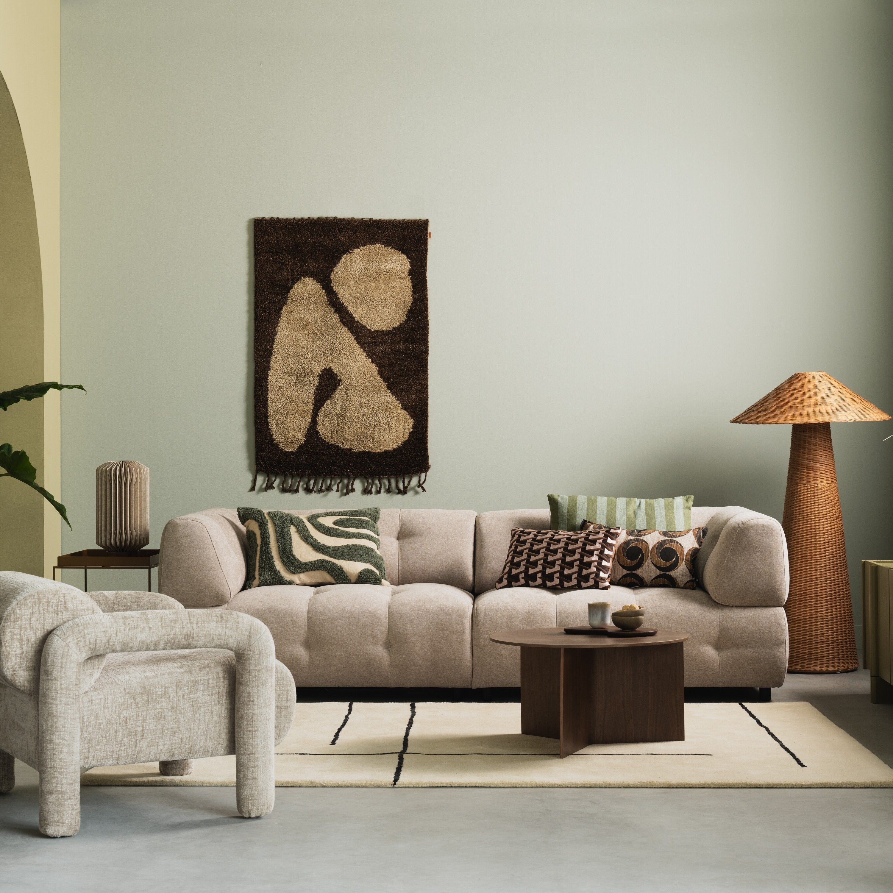 by fonQ Wave Sierkussen 40 x 60 cm - Groen