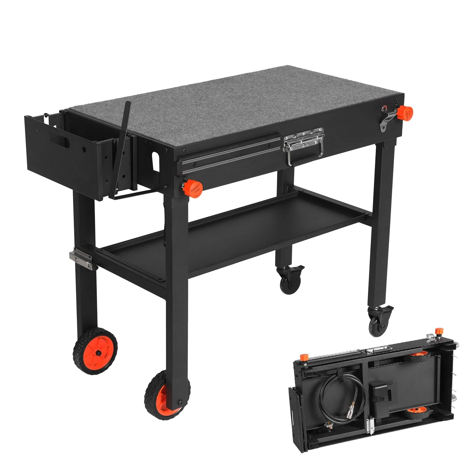 Yundasan Portable Outdoor Grill Table. 31W x 17D