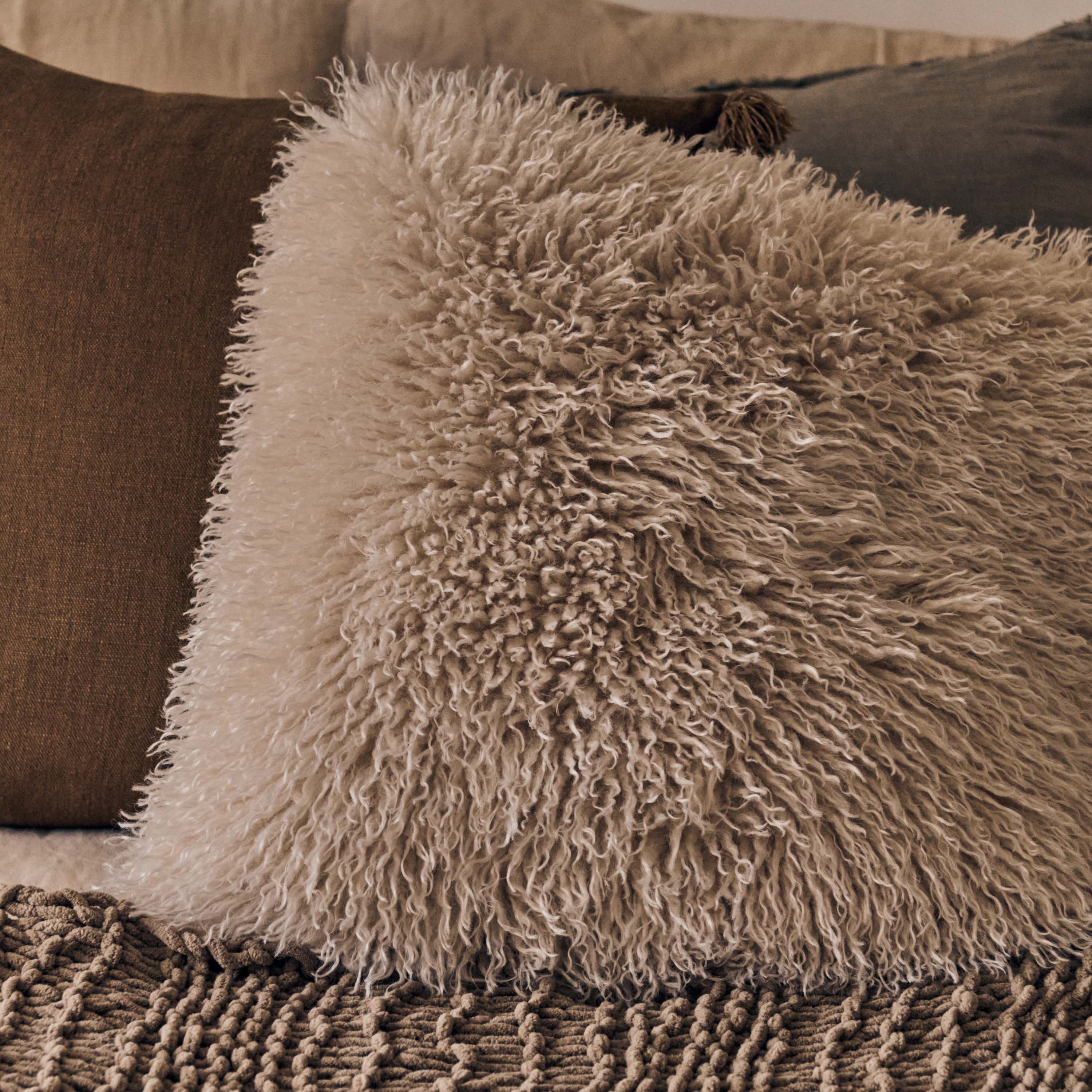 Newark Faux Fur Cushion