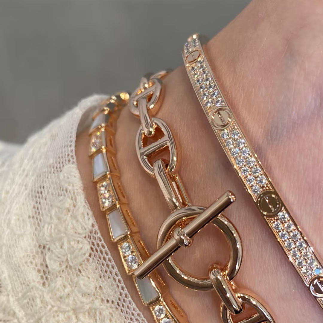 Hermes Chaine D'ancre Enchainee Bracelet Bangle - Original Replica Club