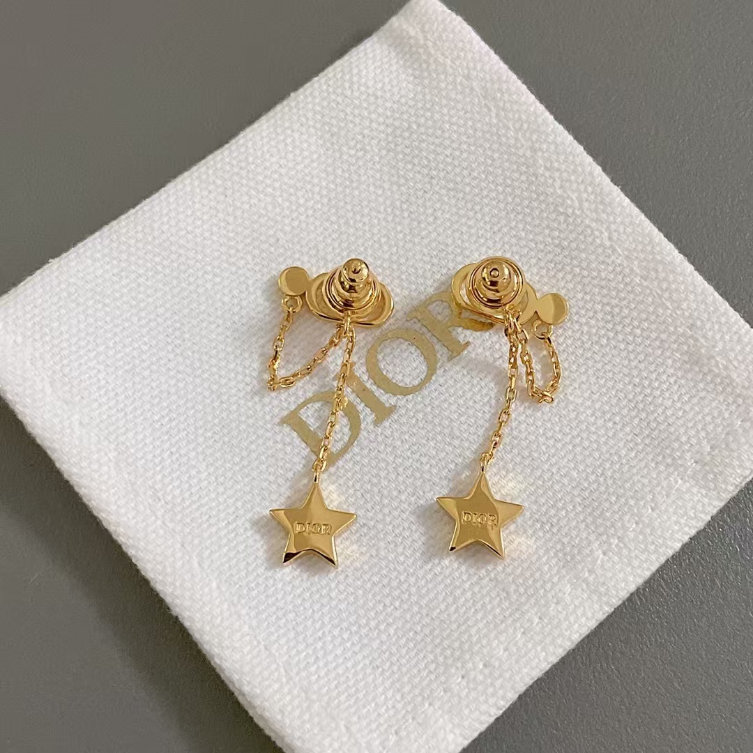 Dior Star Drop Earrings - Original Replica Club