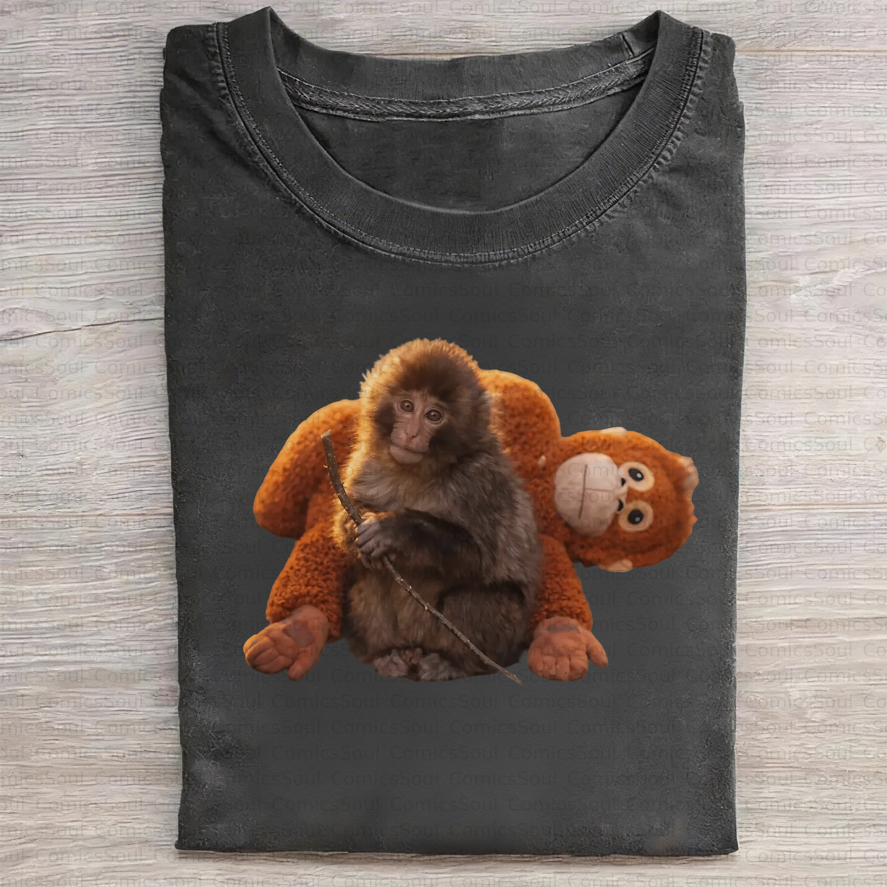 Unisex Anime Inspired Vintage Washed T-Shirt