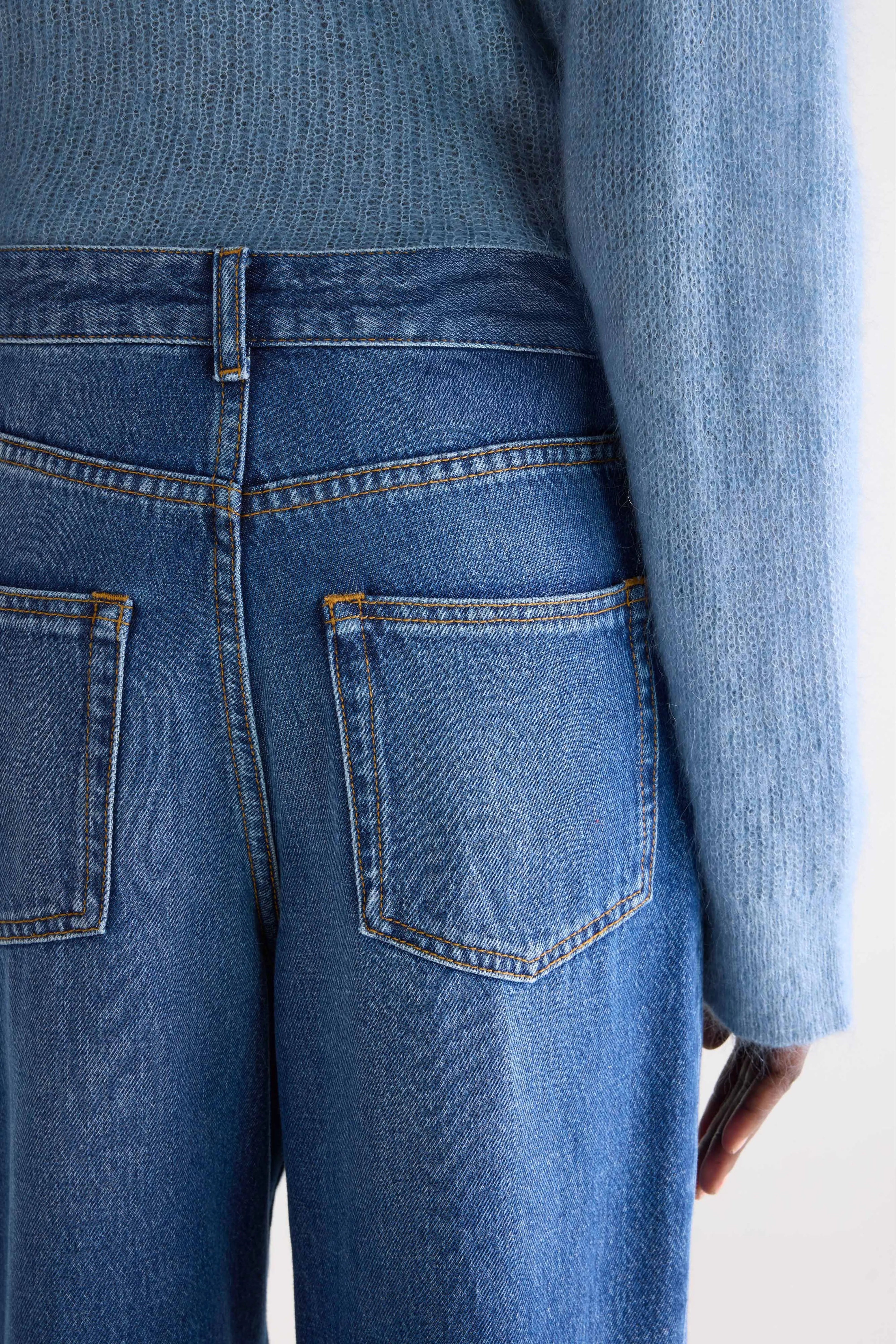 Bellerose Denim N. 61 - Wide blue jeans (242 / W / STONE WASH)