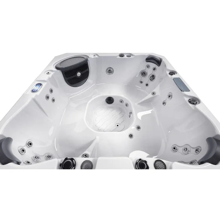 Luxuria Spas 220 Volt 7 – Person 55 – Jet Square Plug & Play Hot Tub with Ozonator