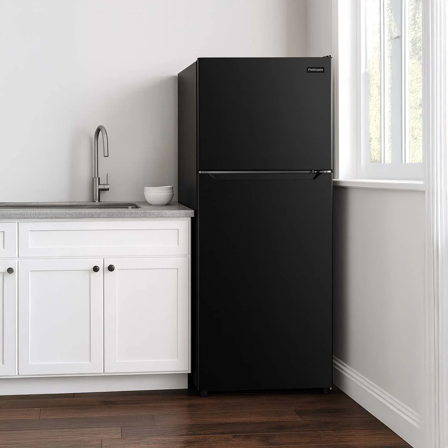 Frigidaire 10 Cu. Ft. Top Mount Refrigerator, Frost Free, Platinum, EFR1033-SS-6Com