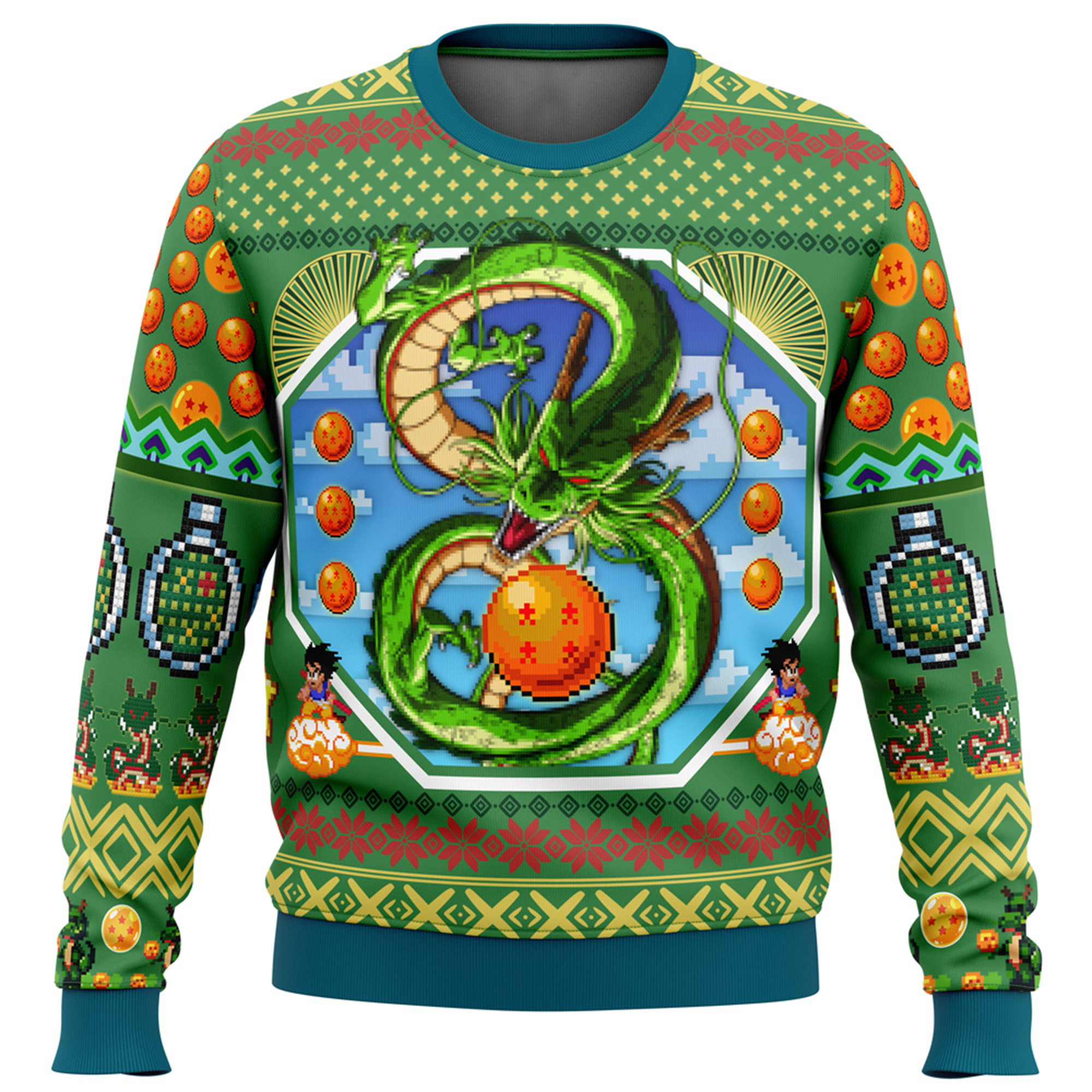 Unisex Anime Ugly Christmas Sweater TeeThreads Sustain the Scene with Custom Apparel