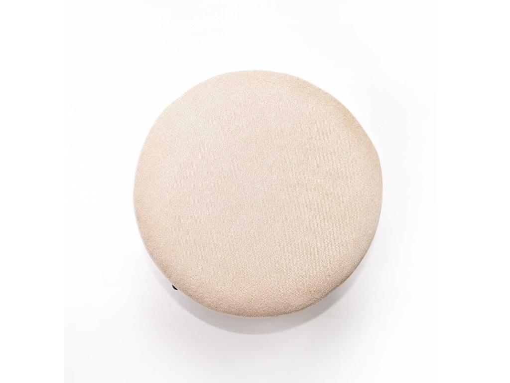 BONN LINEN - Pouf piccolo tondo in tessuto